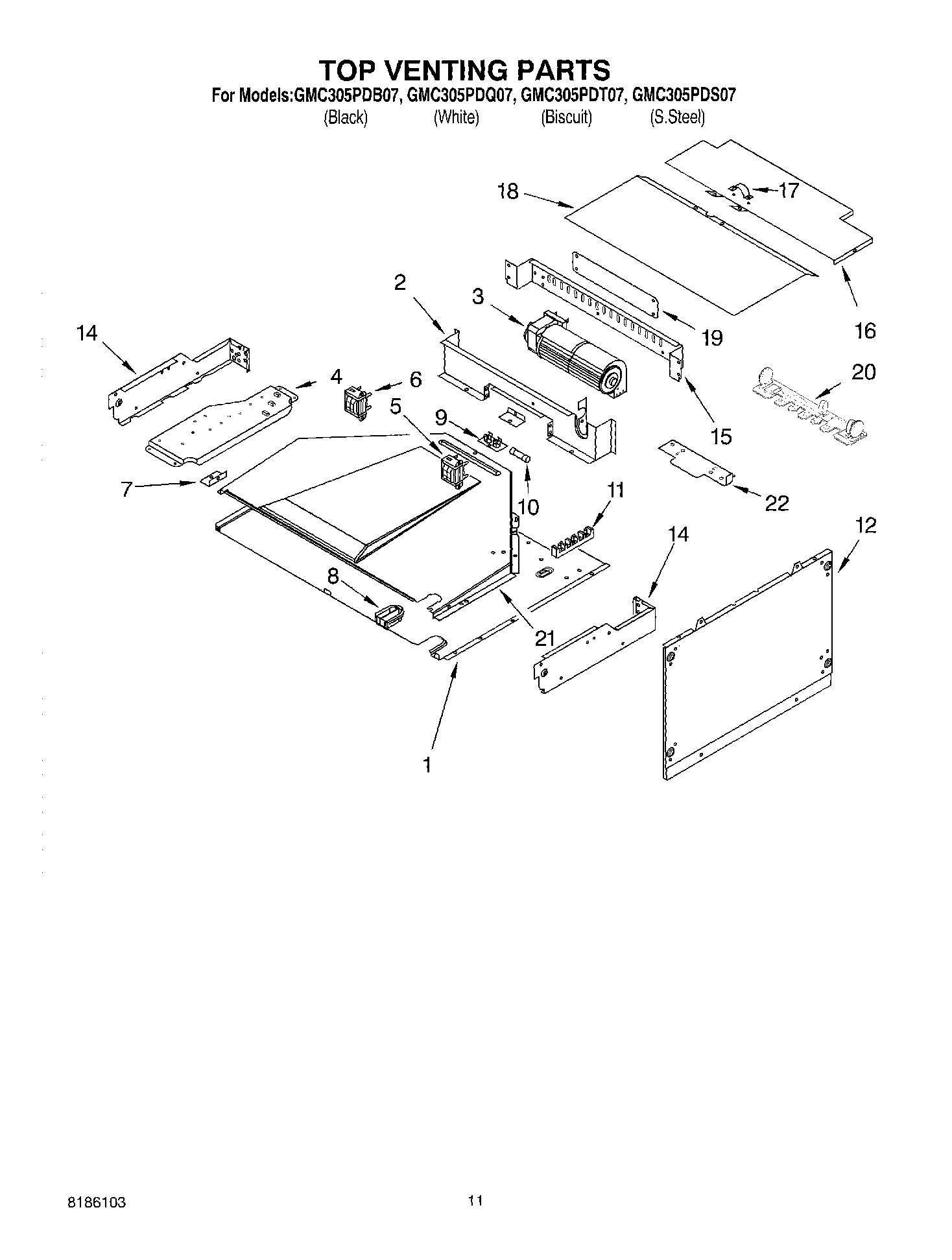 09 - TOP VENTING PARTS, OPTIONAL PARTS