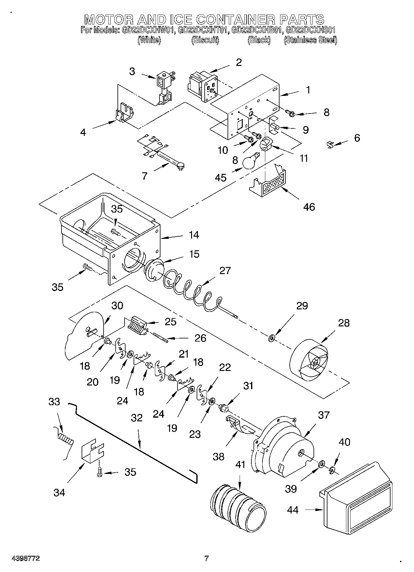 06 - MOTOR AND ICE CONTAINER