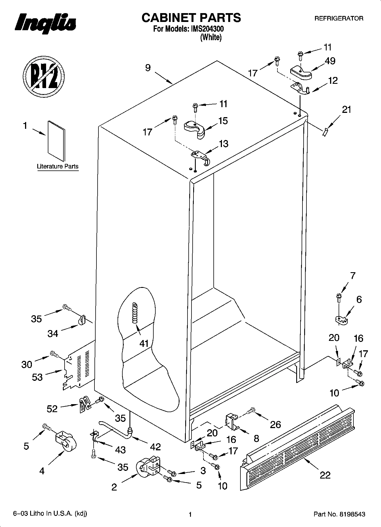 01 - CABINET PARTS