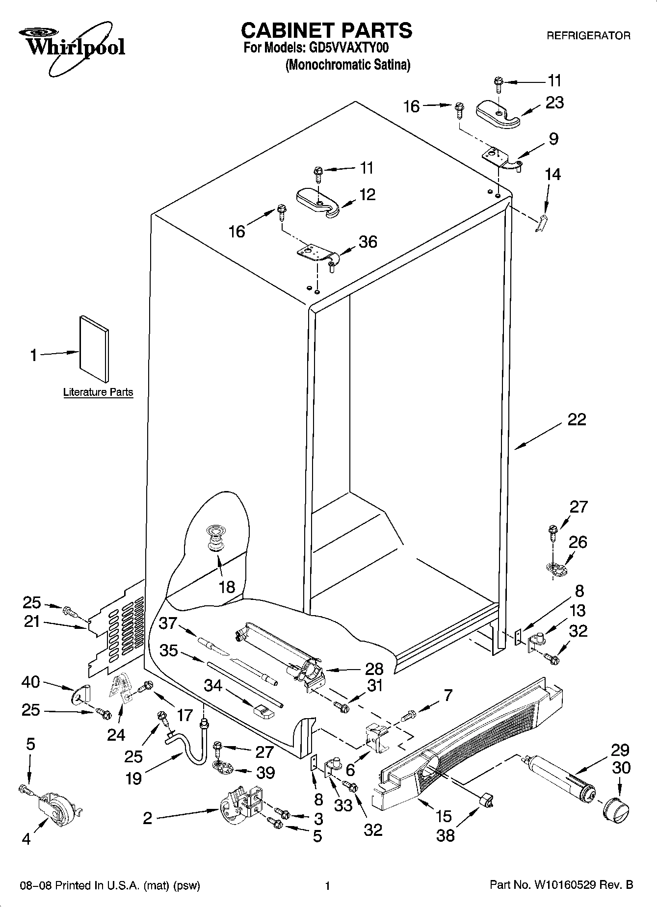 01 - CABINET PARTS