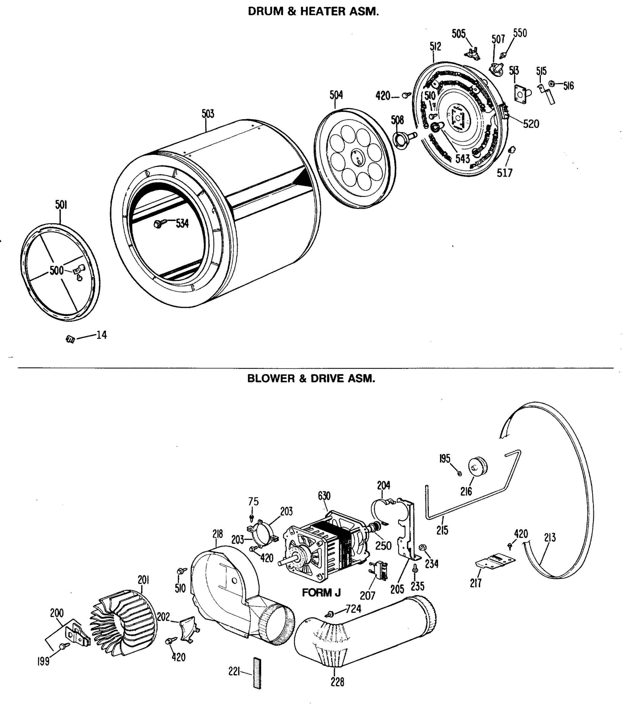 DRUM & HEATER ASM.