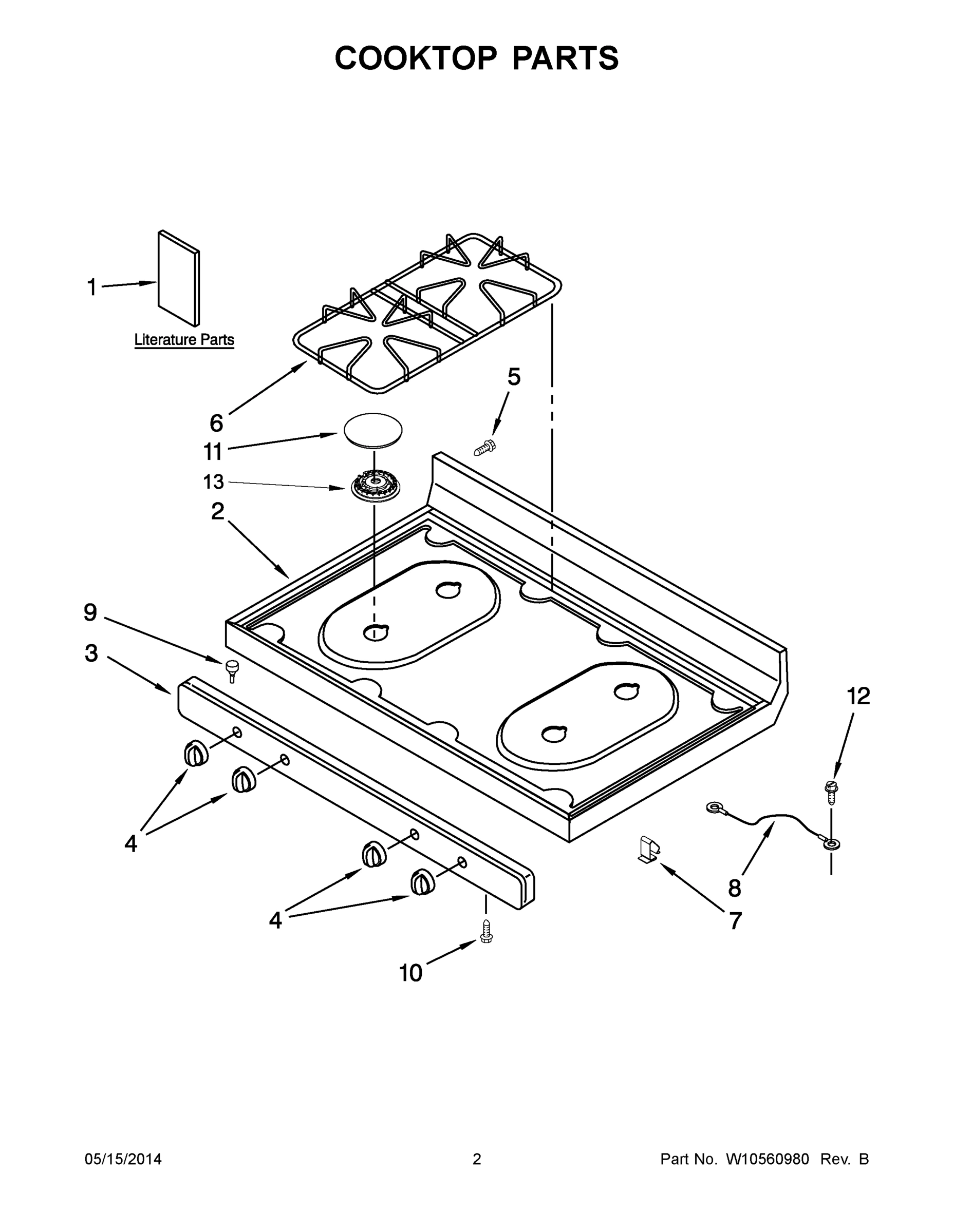 02 - COOKTOP PARTS