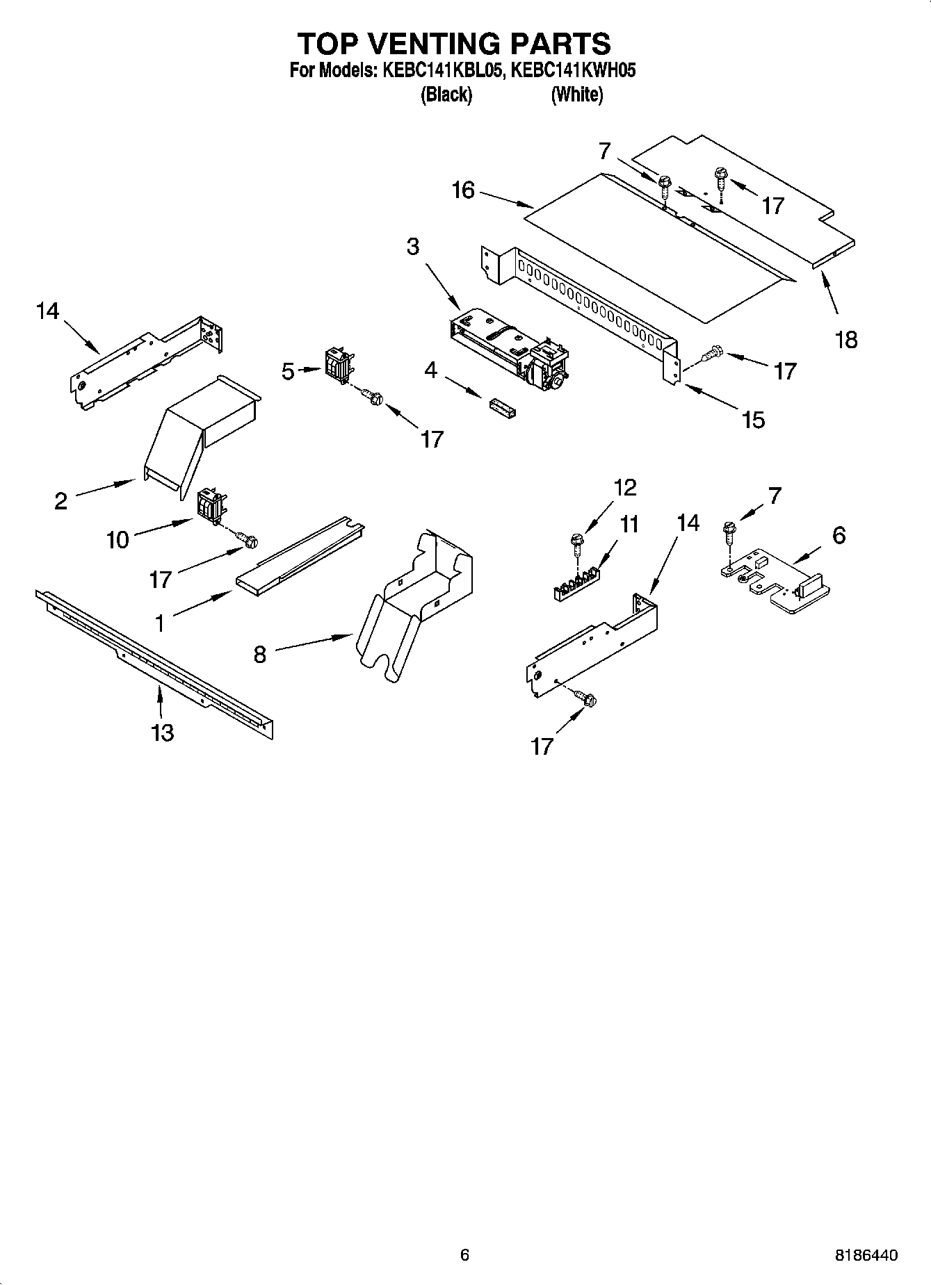 05 - TOP VENTING PARTS, OPTIONAL PARTS