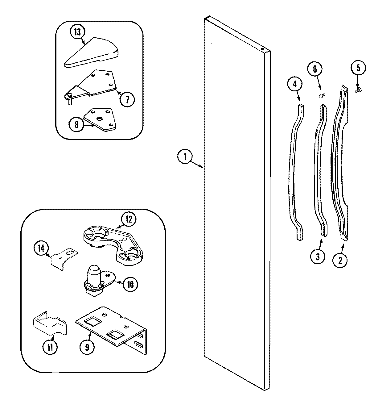 05 - FREEZER OUTER DOOR (GS2124PADB)