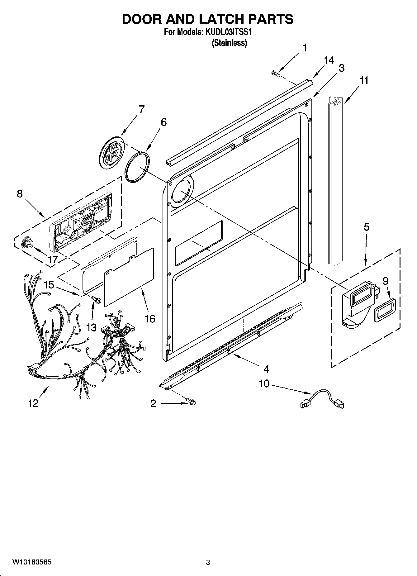 03 - DOOR AND LATCH PARTS