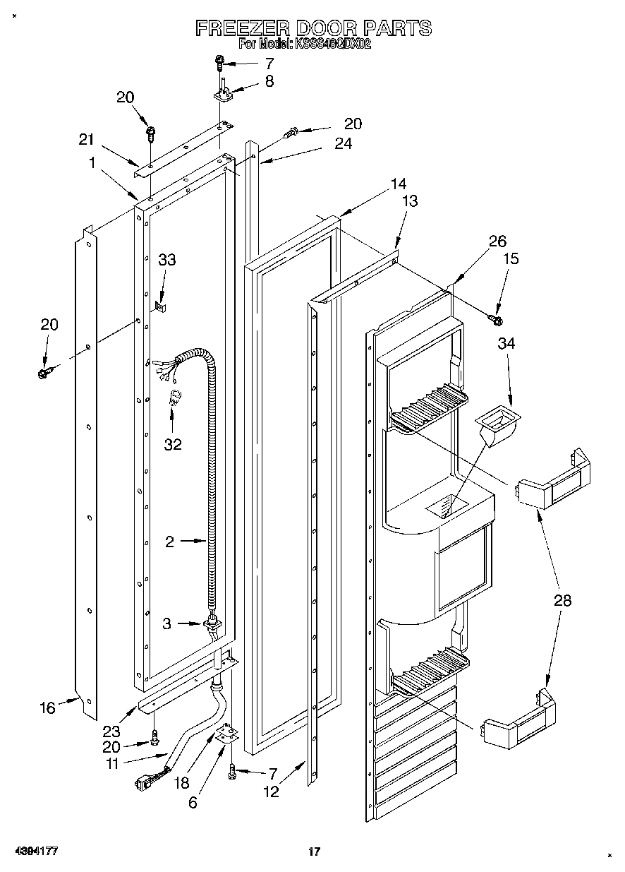 12 - FREEZER DOOR