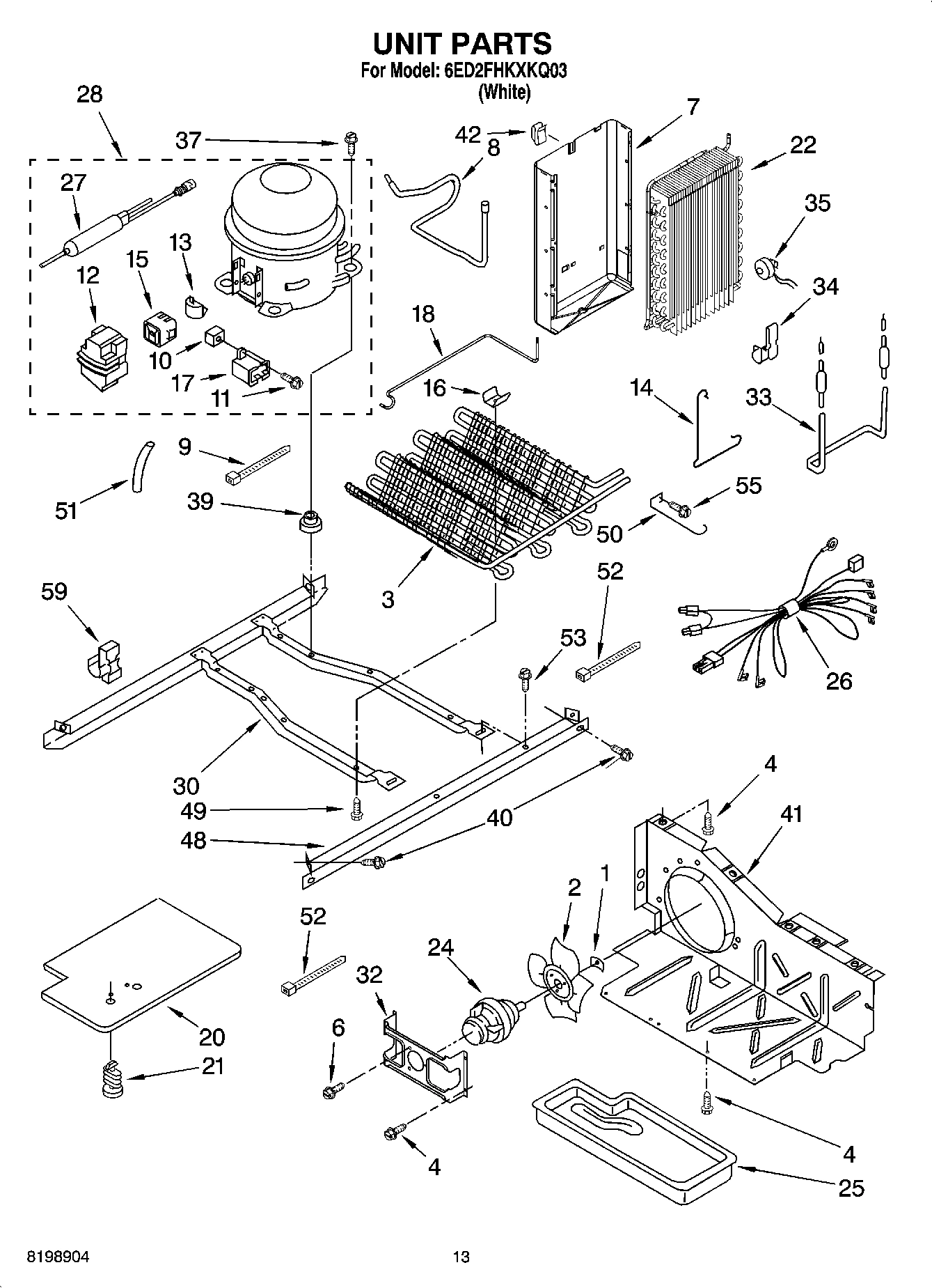 09 - UNIT PARTS, PARTS NOT ILLUSTRATED