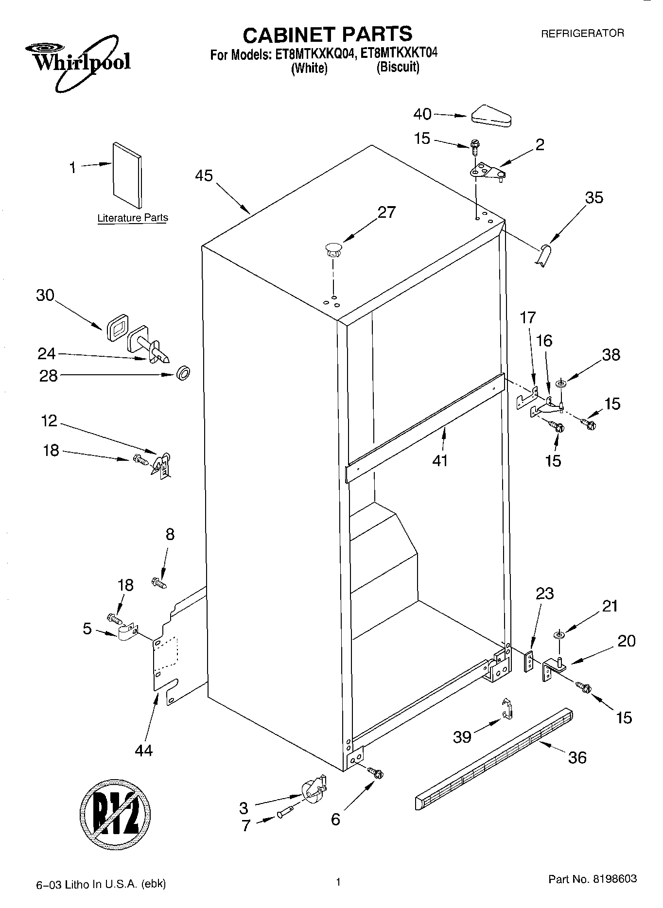 01 - CABINET PARTS