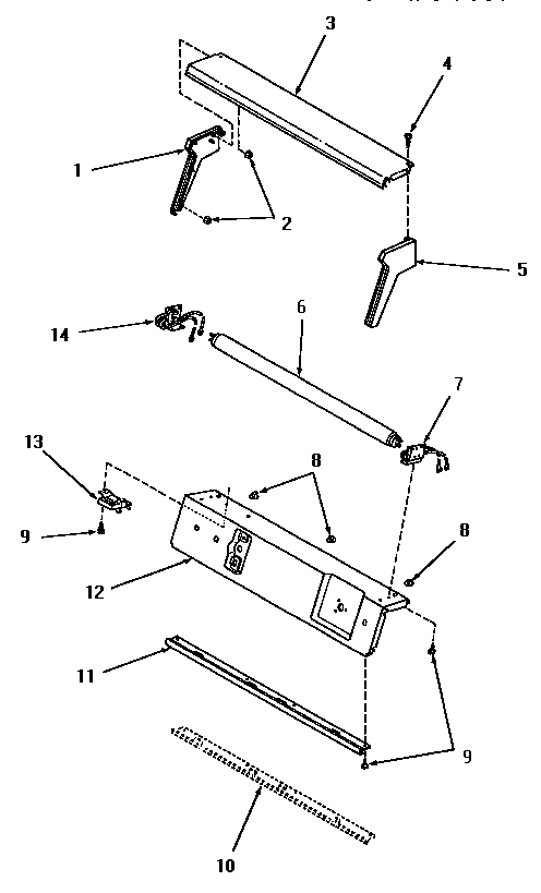 06 - CTRL HOOD TOP, ENDS, PANEL SUPPORT PLATE