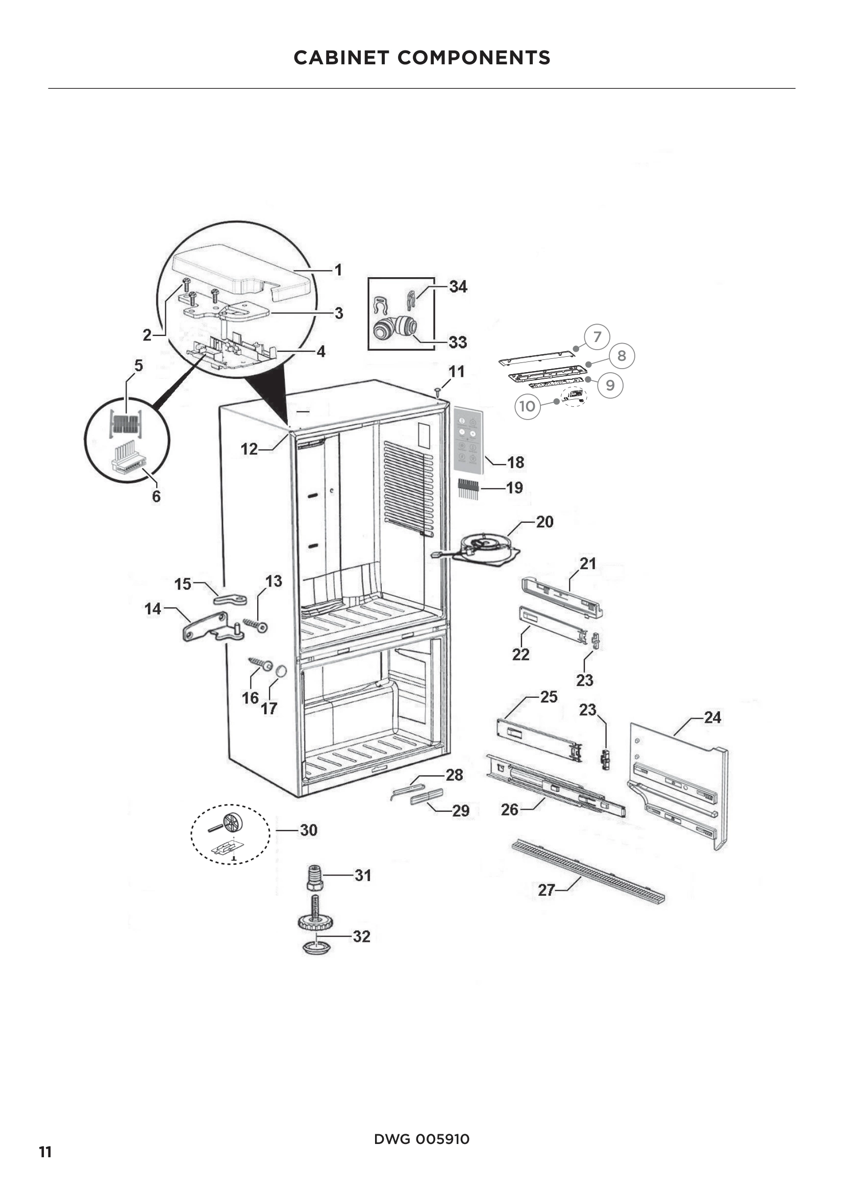 CABINET COMPONENTS
