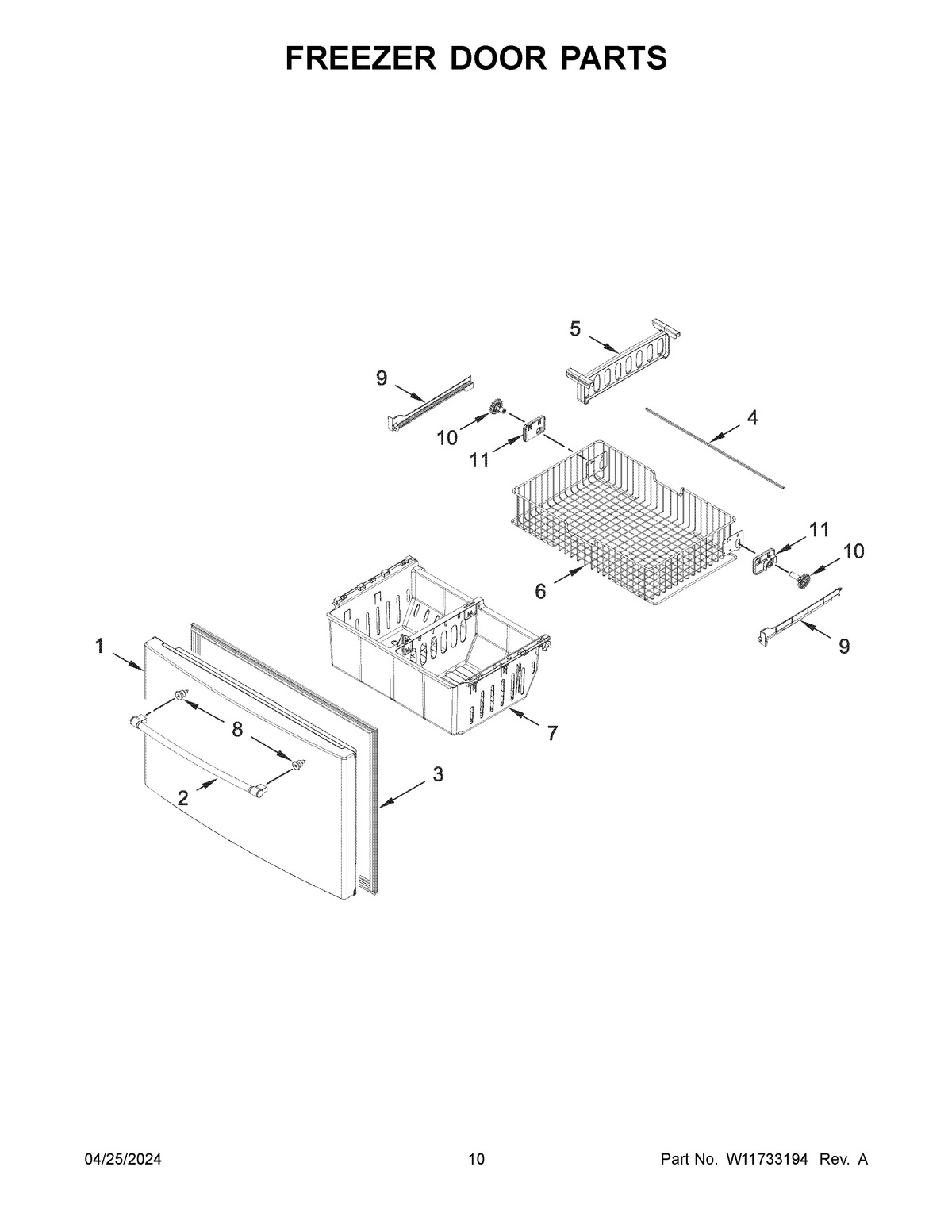 06 - FREEZER DOOR PARTS