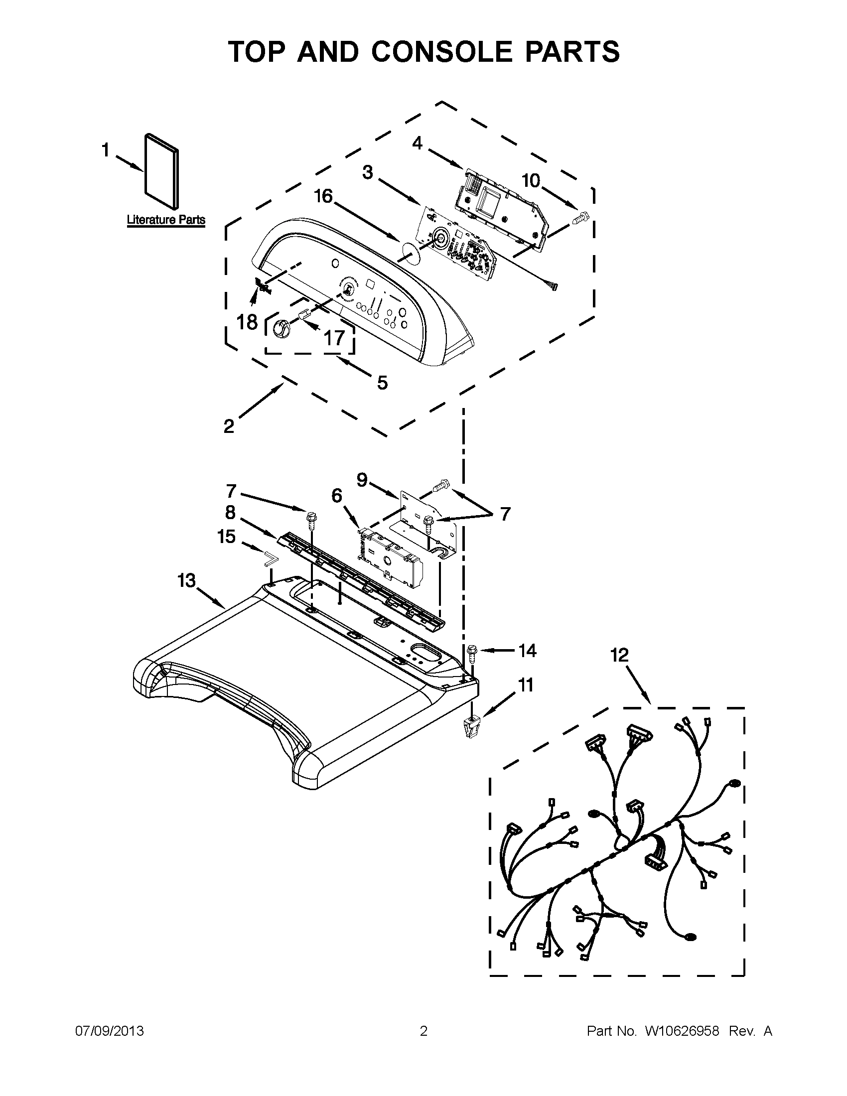 01 - TOP AND CONSOLE PARTS
