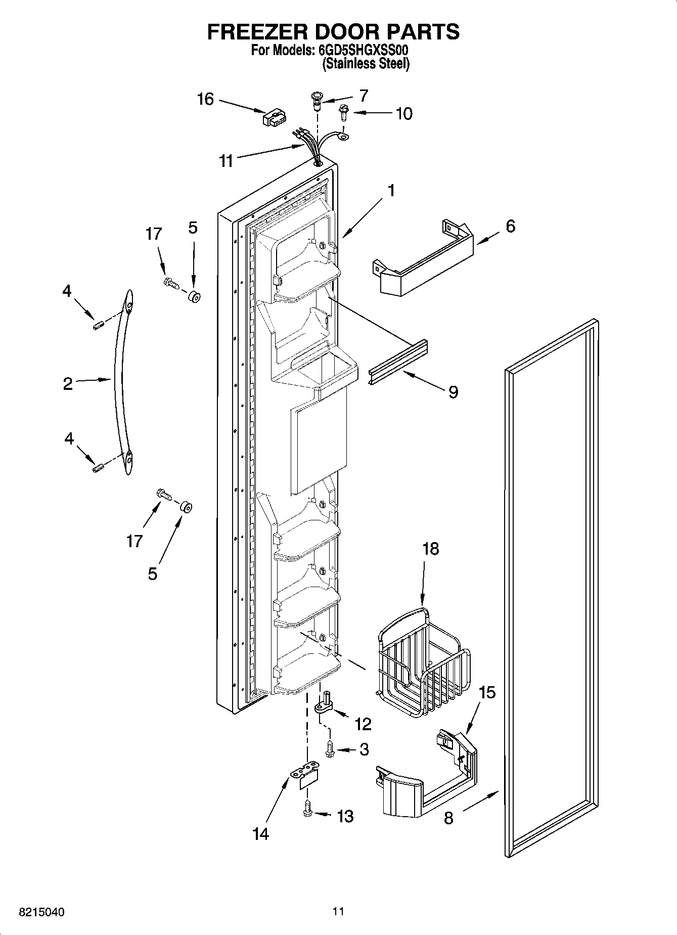 07 - FREEZER DOOR PARTS