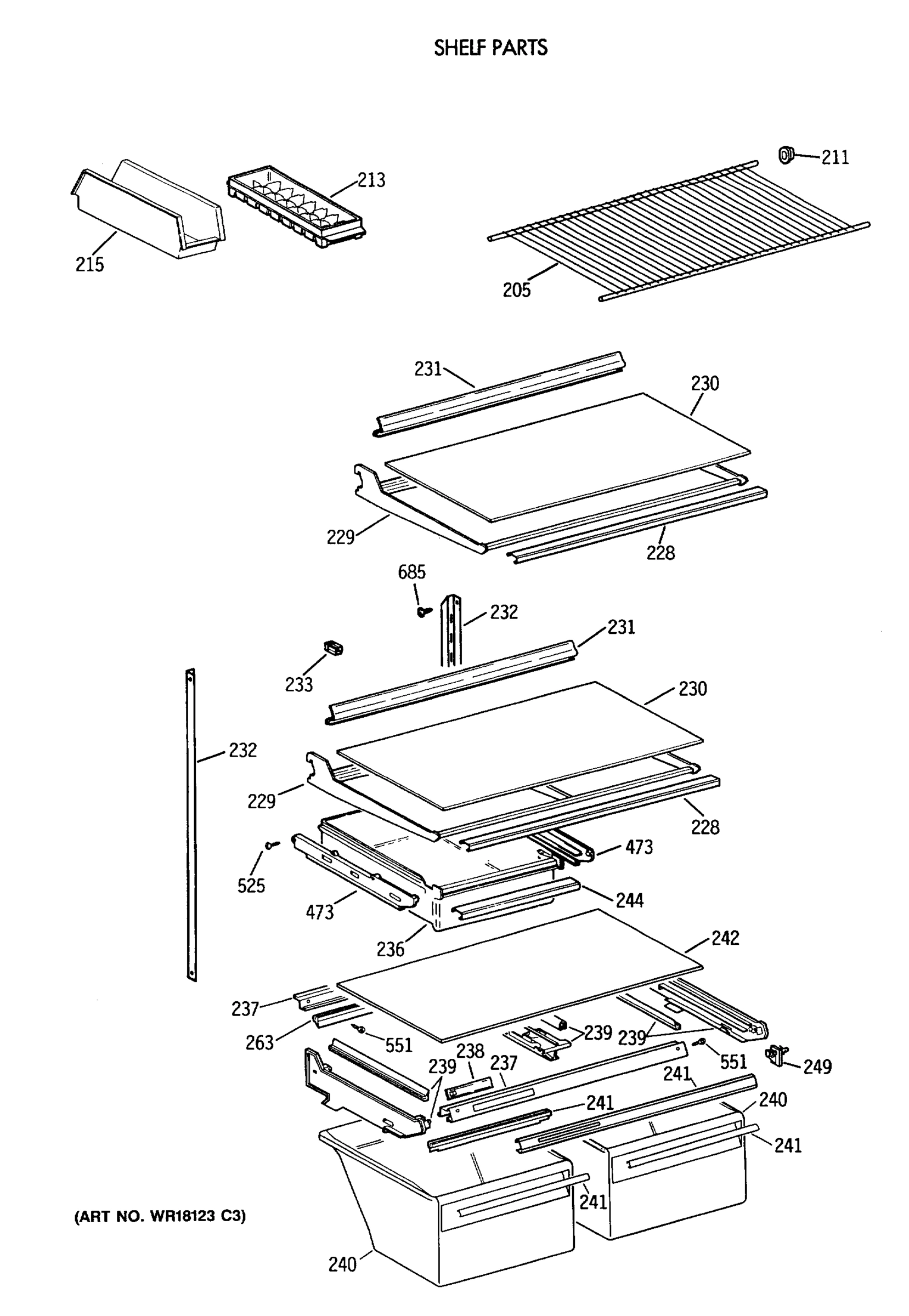 SHELF PARTS
