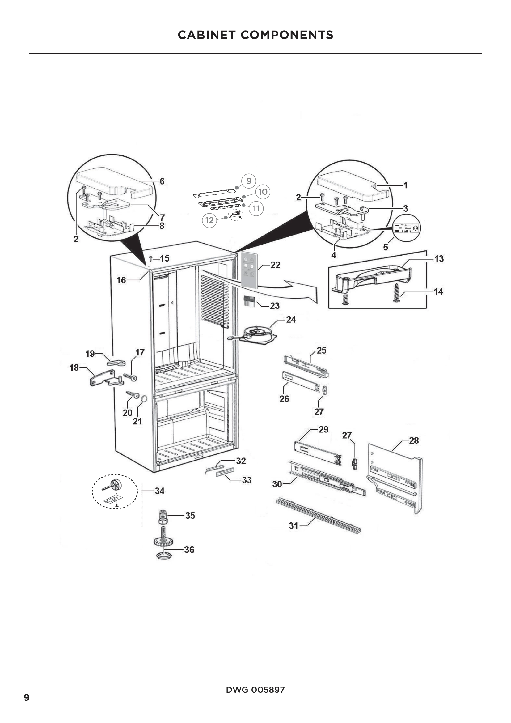 CABINET COMPONENTS