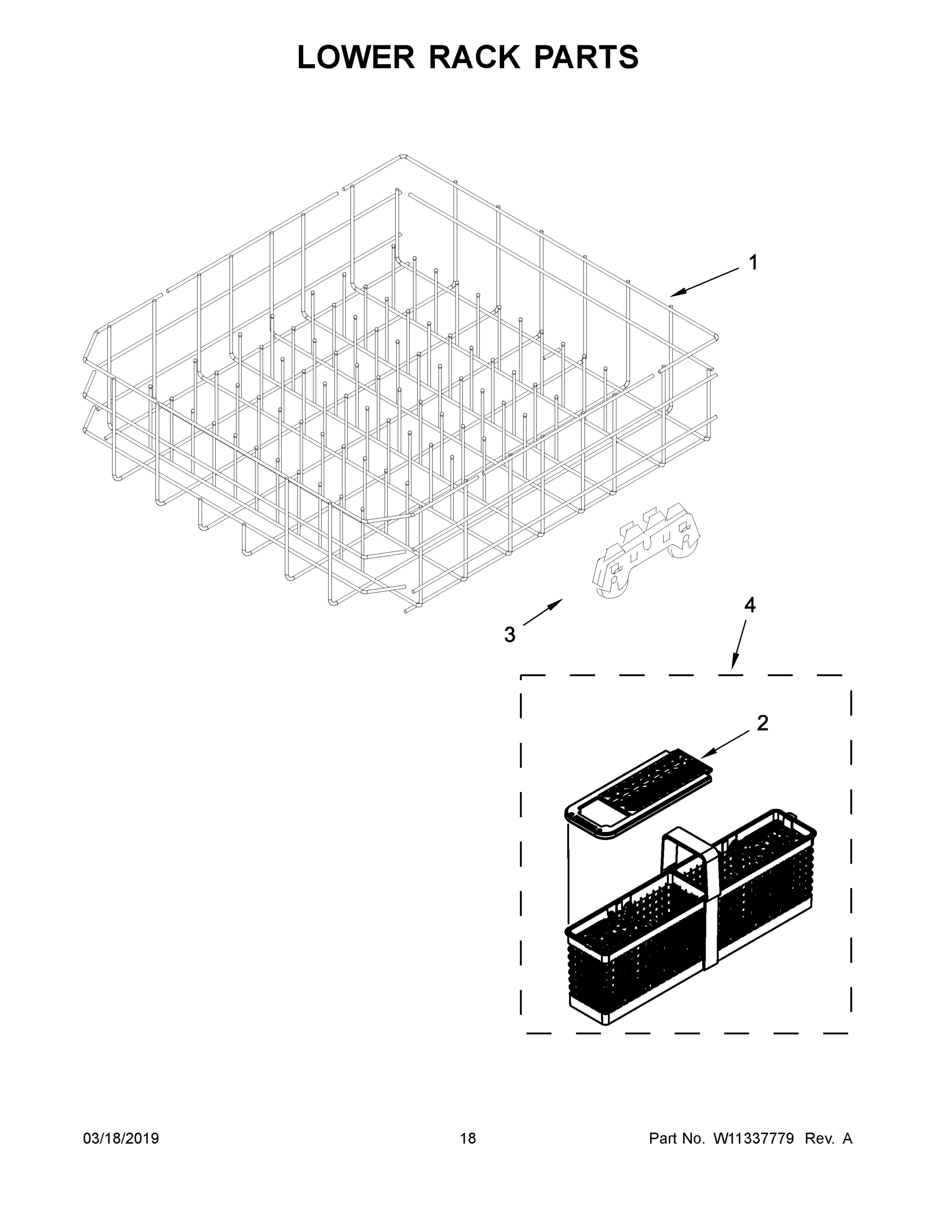 10 - LOWER RACK PARTS