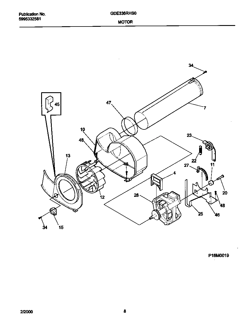 05 - P16M0019 MOTOR,BLOWER