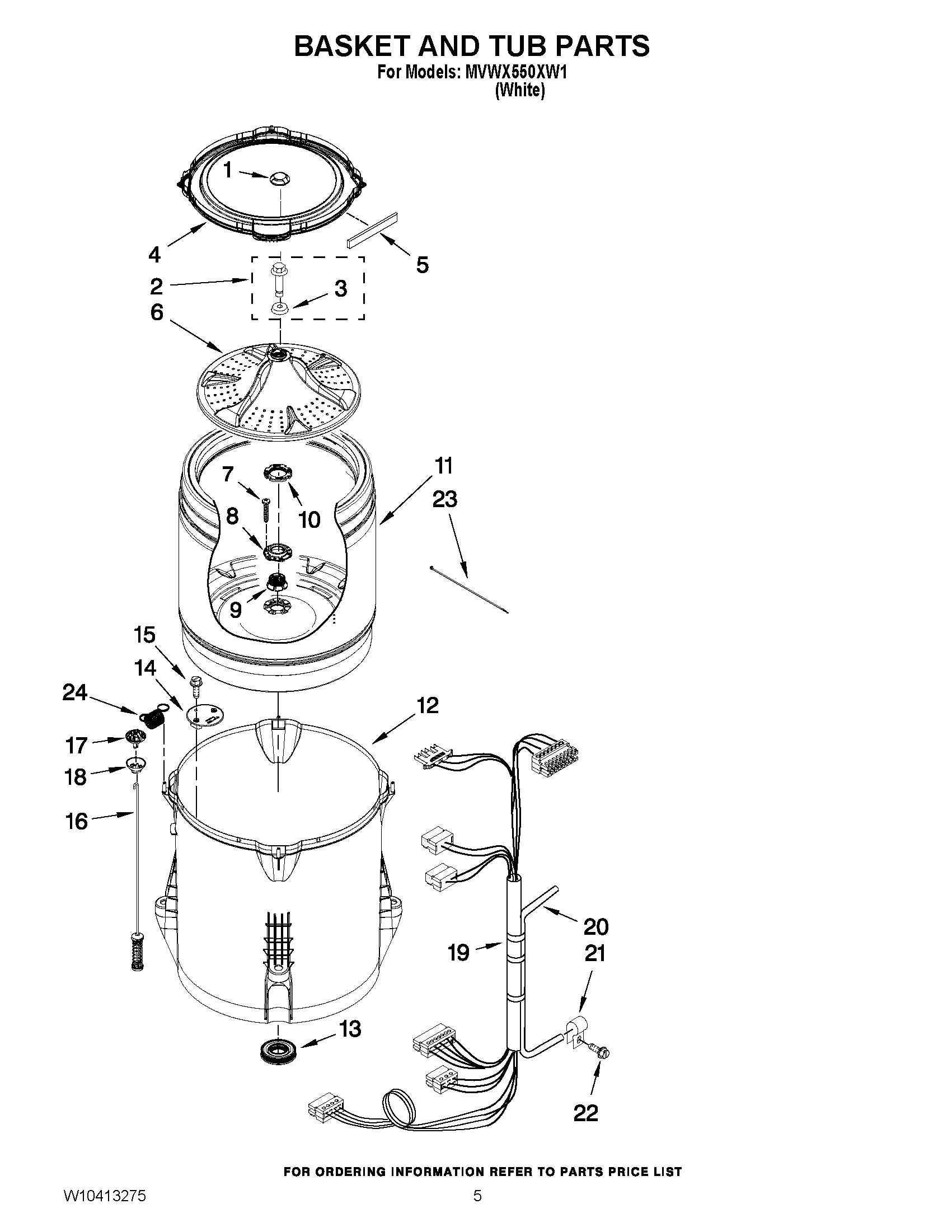 03 - BASKET AND TUB PARTS