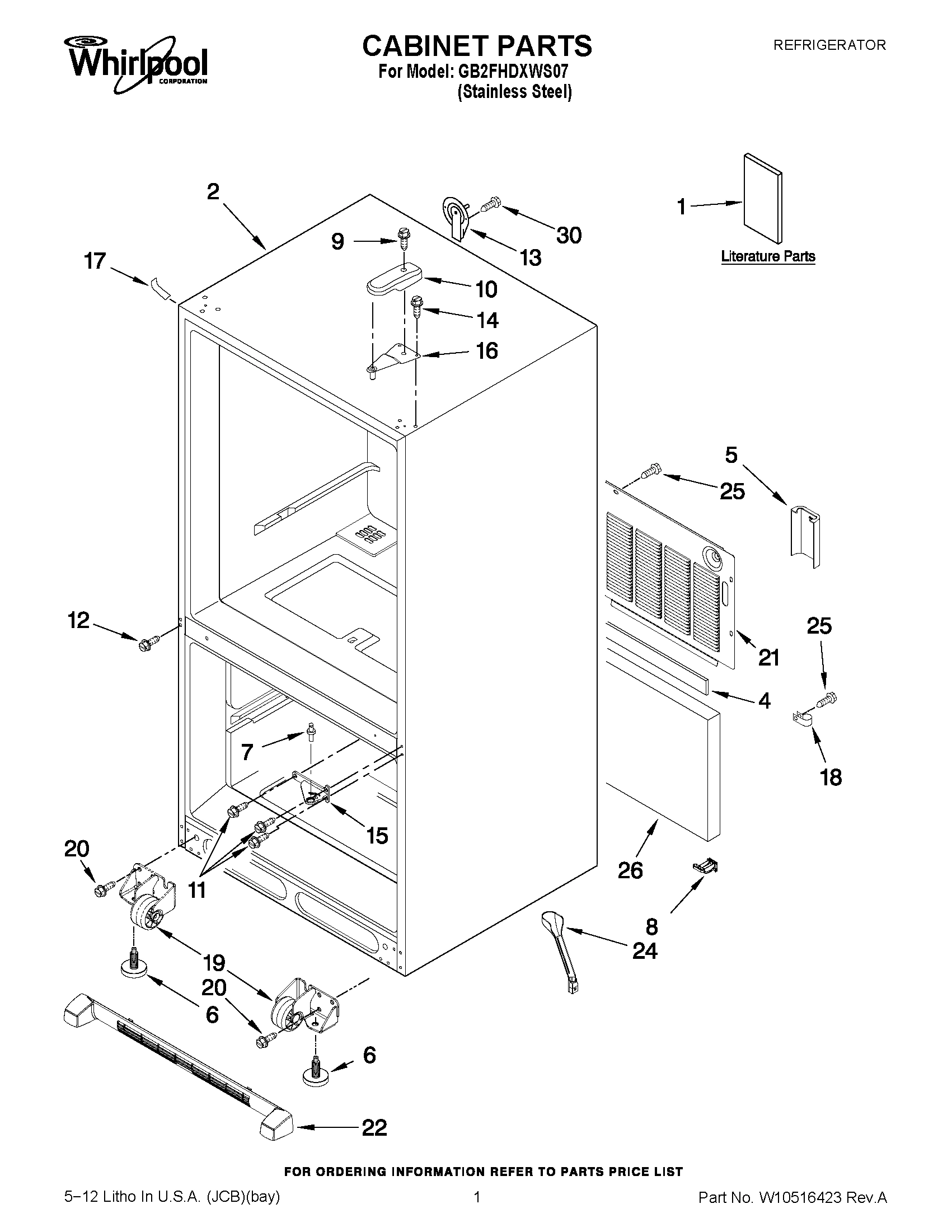 01 - CABINET PARTS