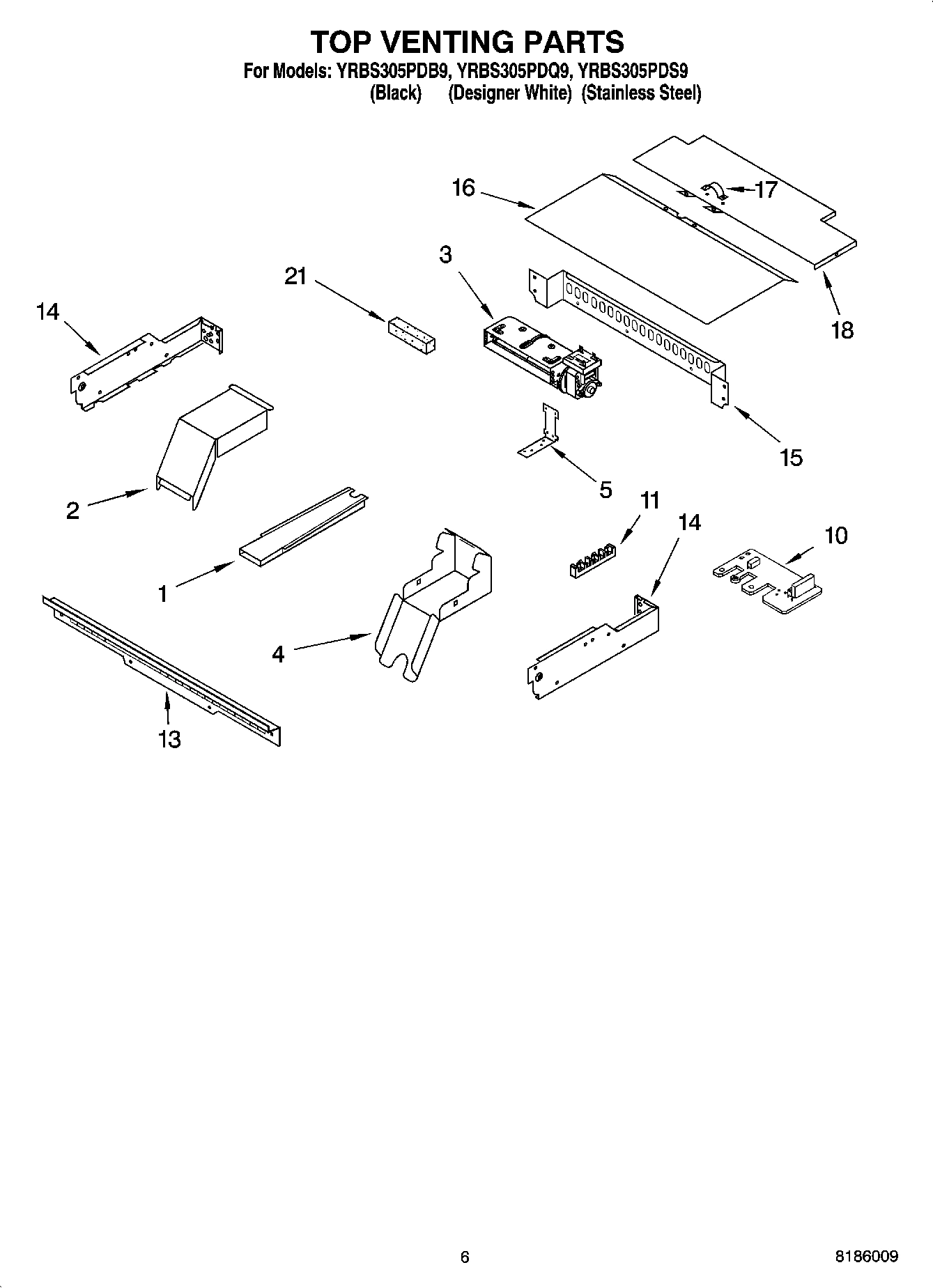 05 - TOP VENTING PARTS, OPTIONAL PARTS