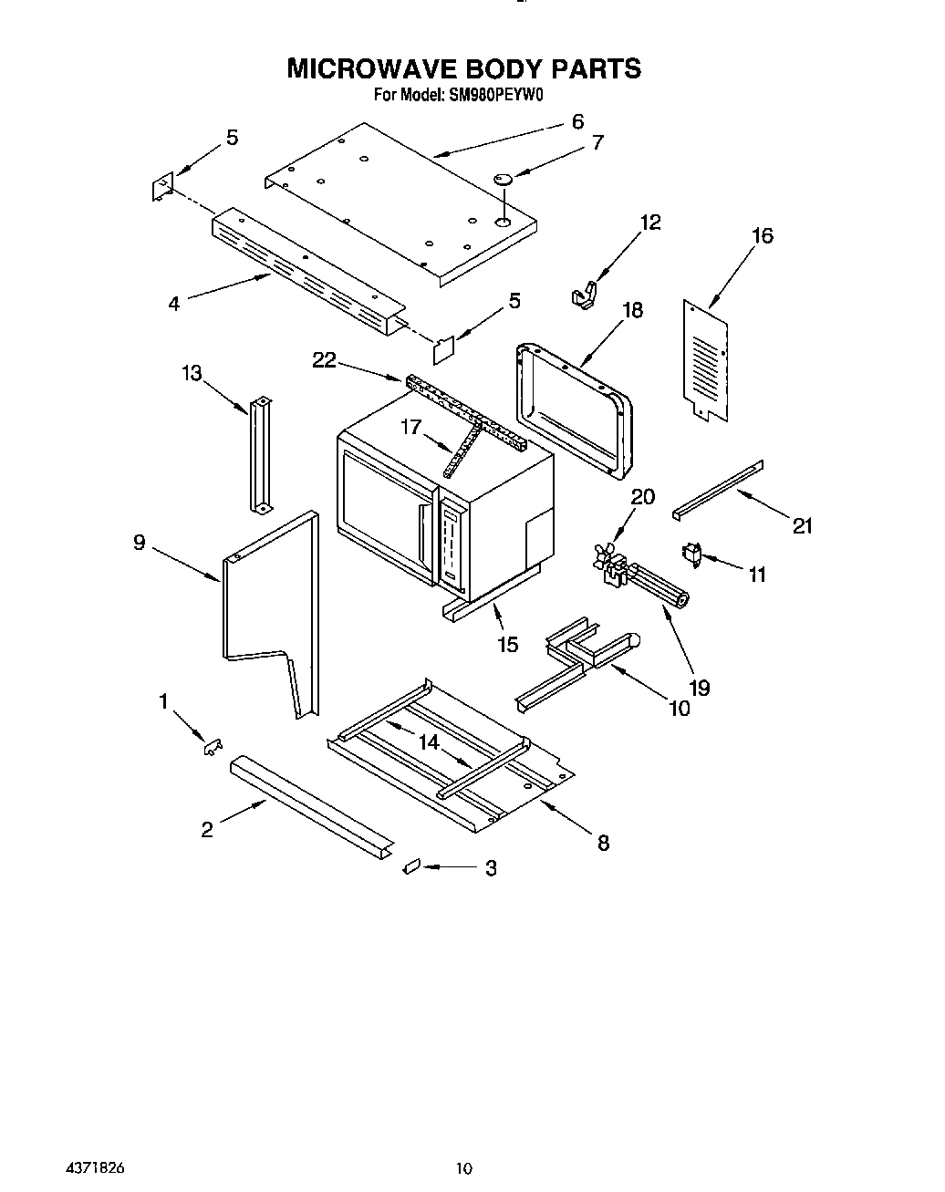 10 - MICROWAVE BODY