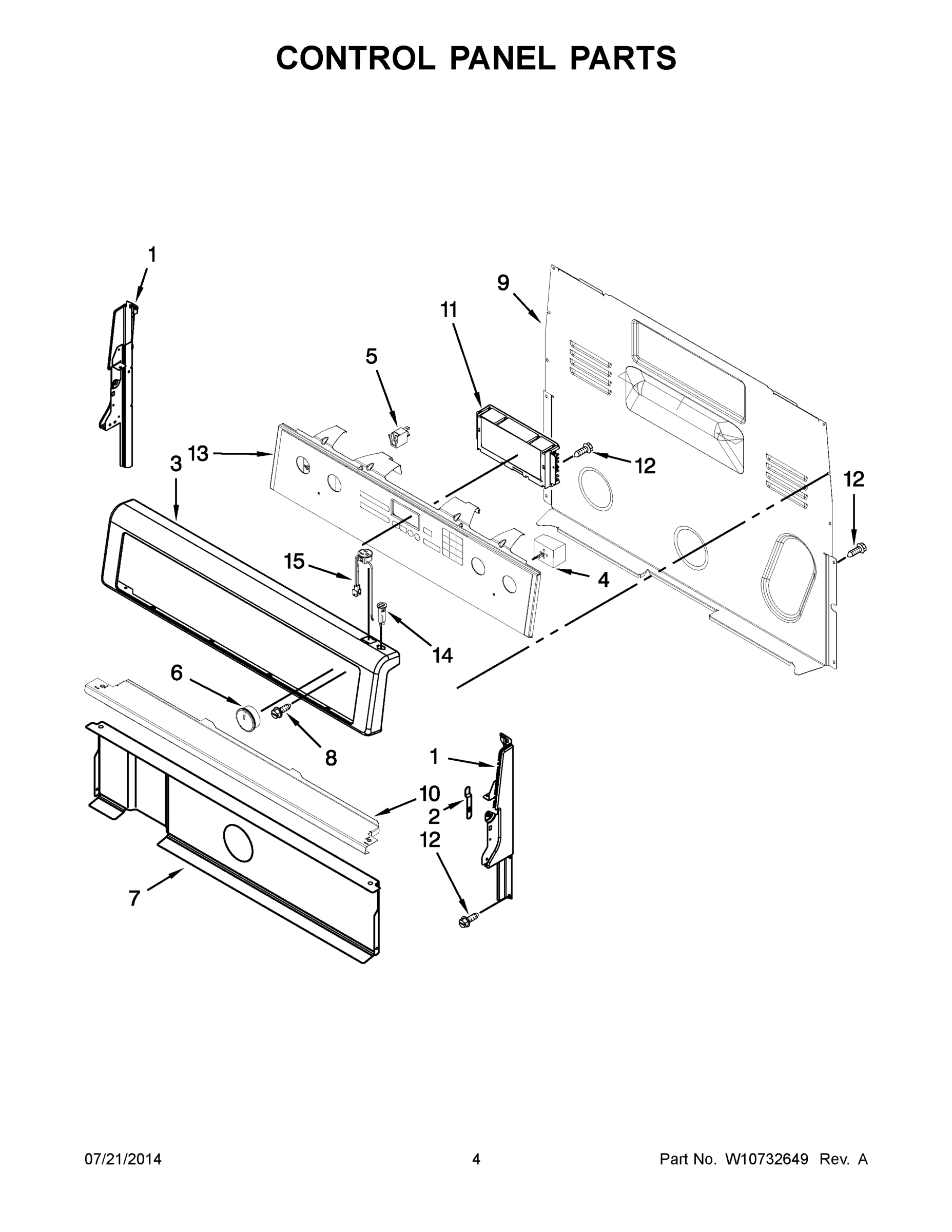 03 - CONTROL PANEL PARTS