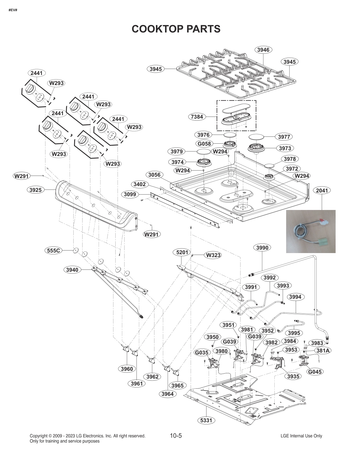 COOKTOP PARTS