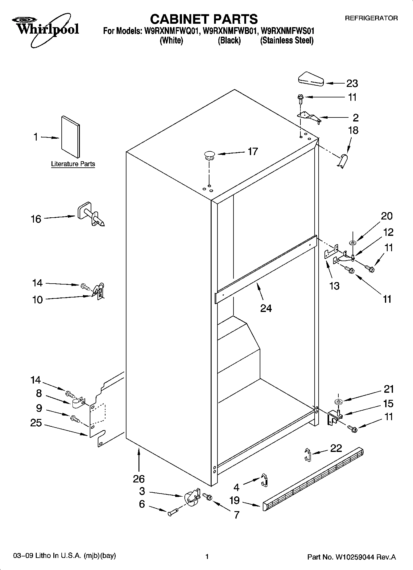 01 - CABINET PARTS