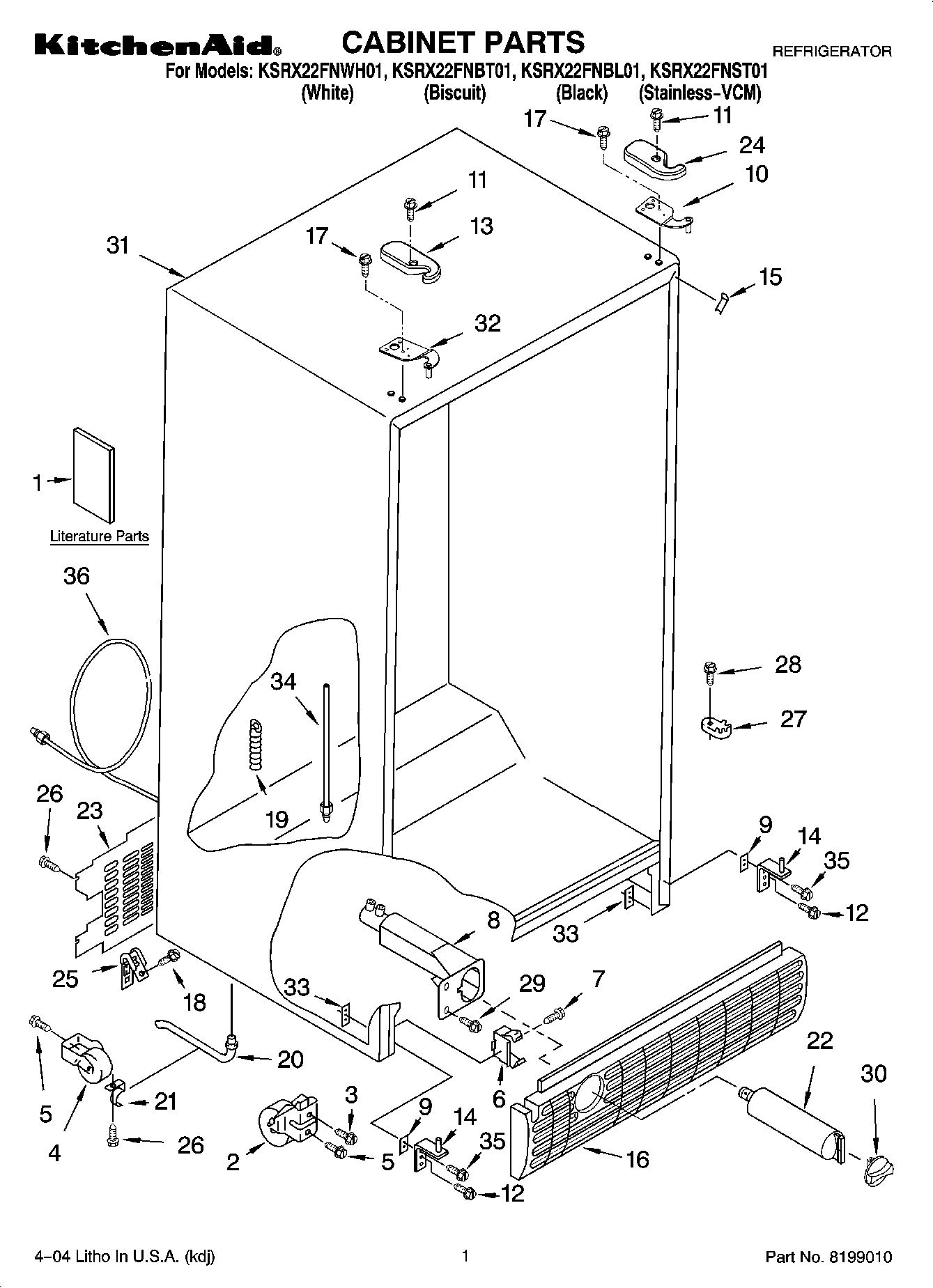 01 - CABINET PARTS