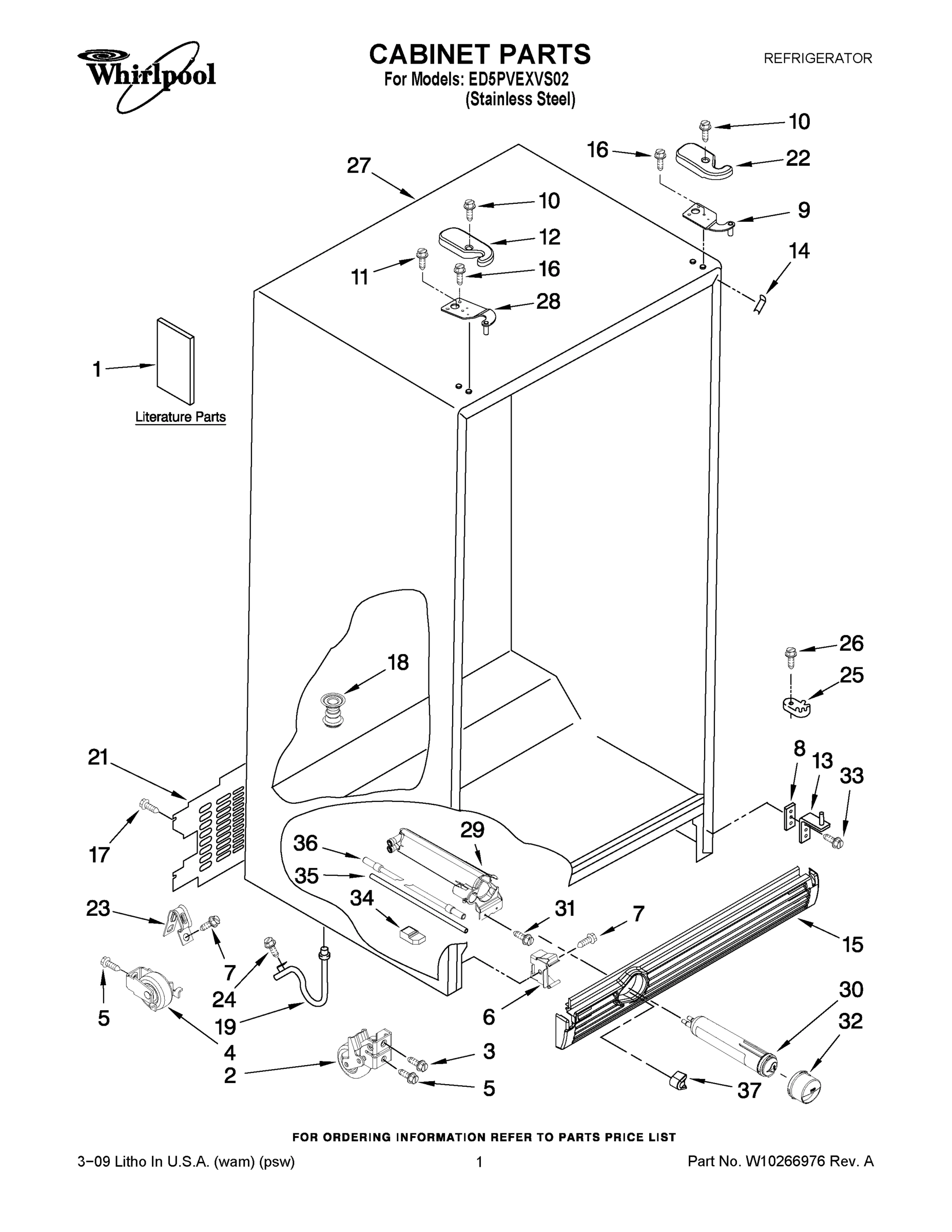 01 - CABINET PARTS