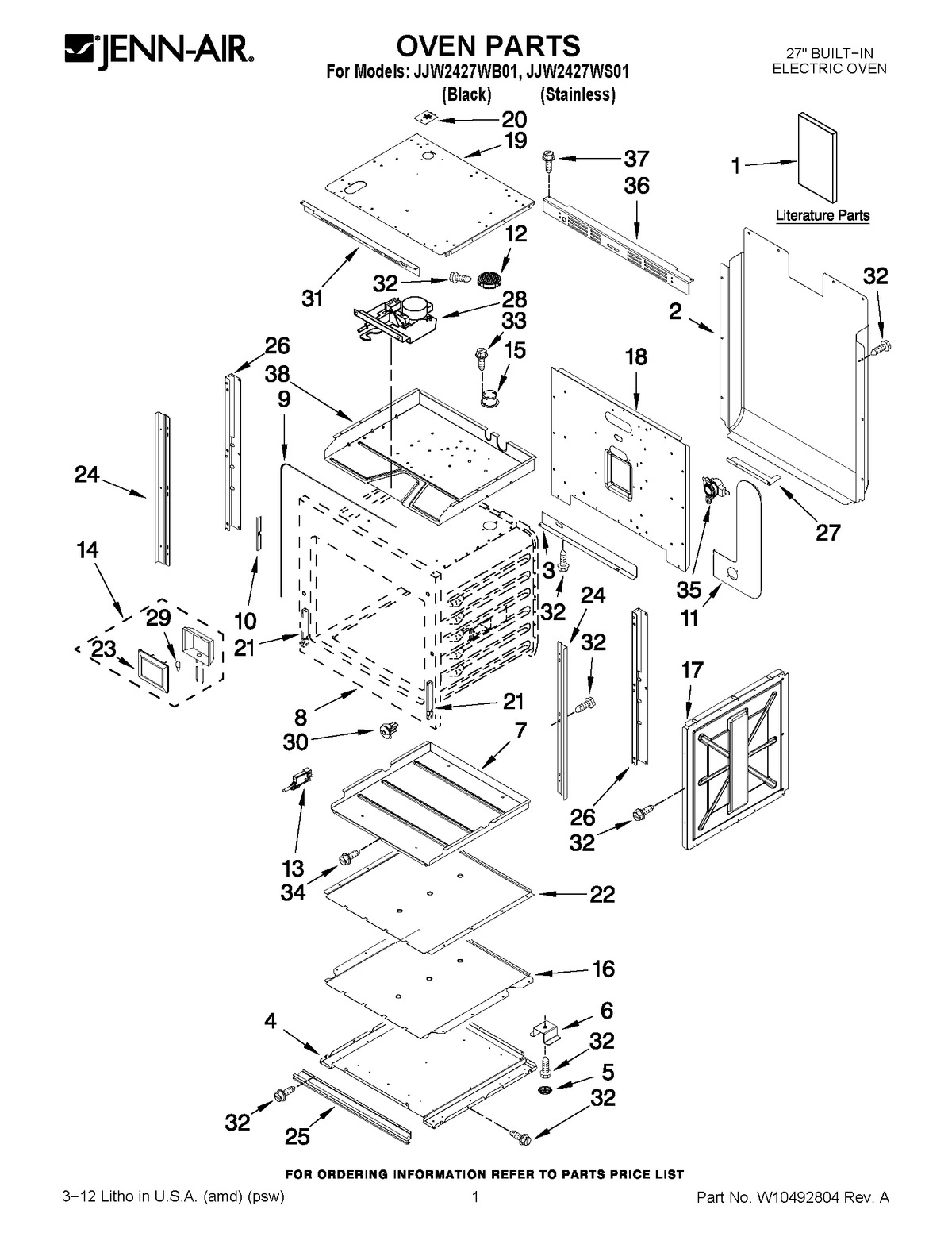 01 - OVEN PARTS