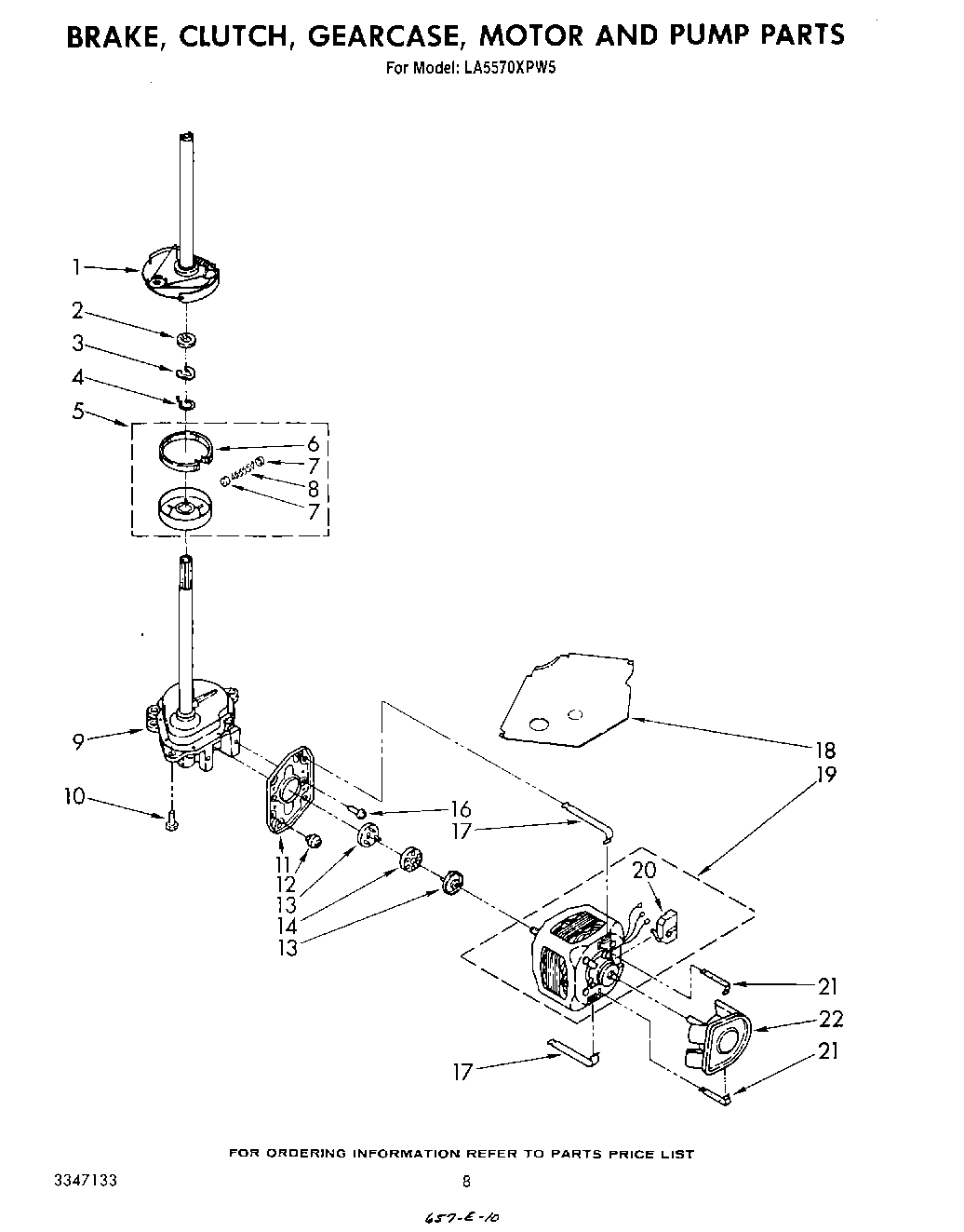 06 - BRAKE, CLUTCH, GEARCASE, MOTOR AND PUMP