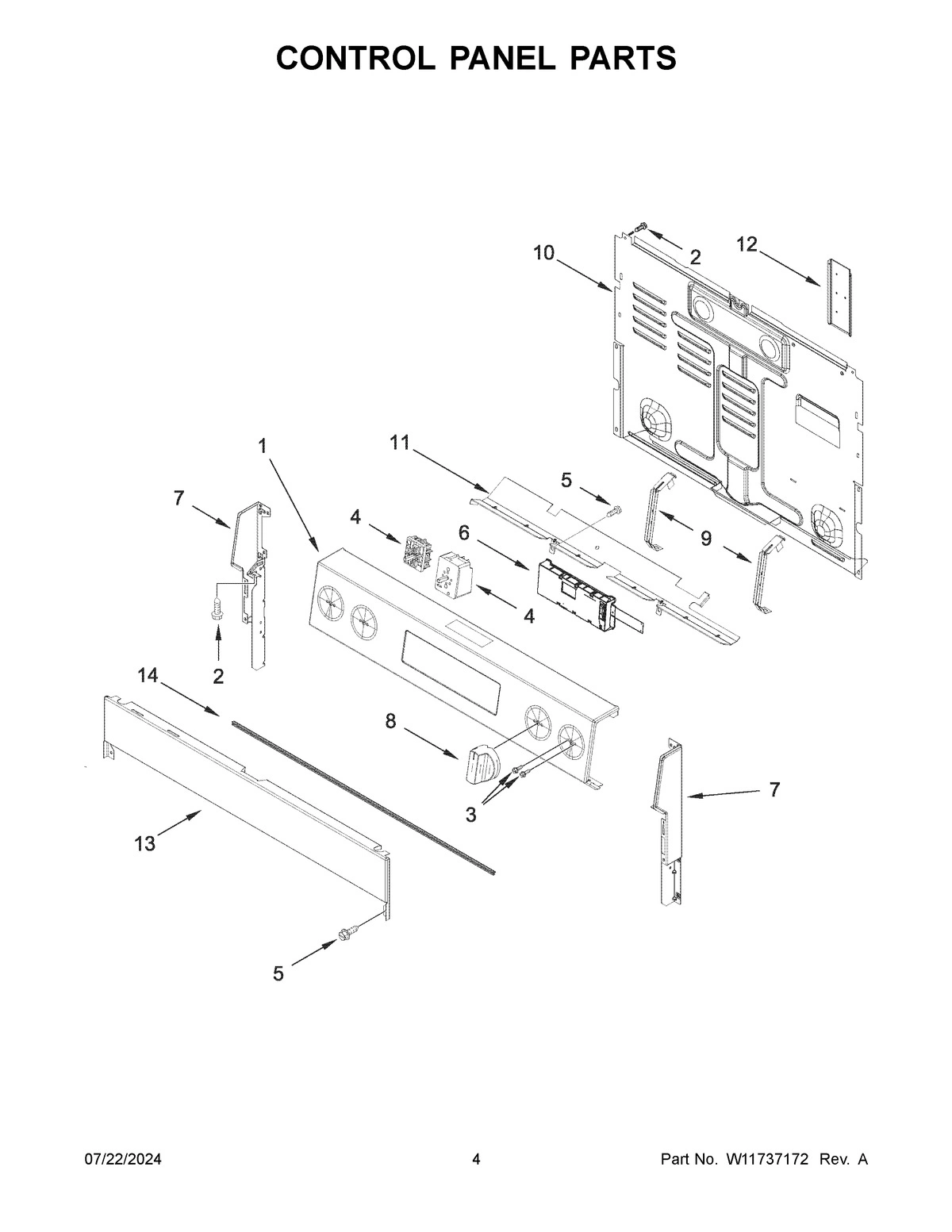 03 - CONTROL PANEL PARTS