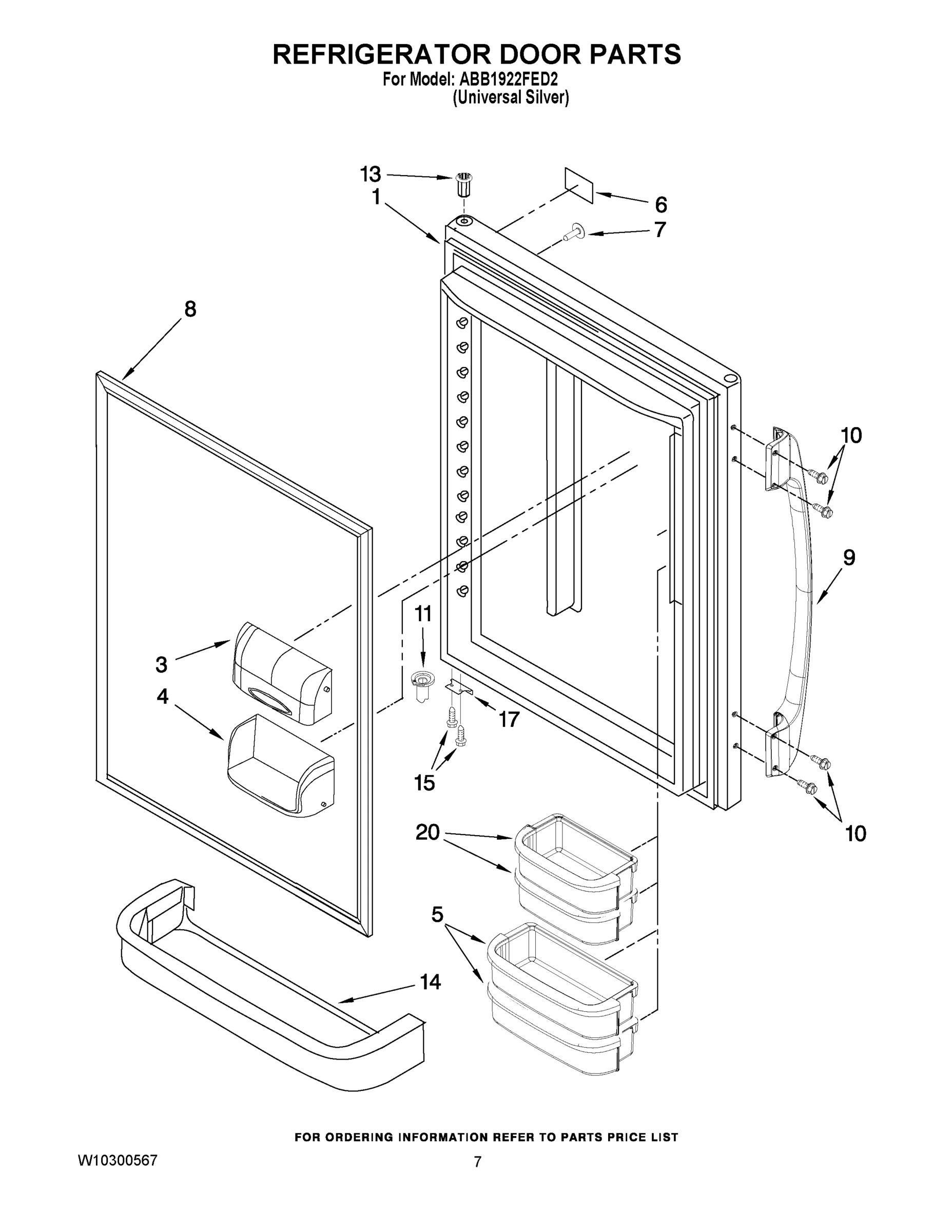 04 - REFRIGERATOR DOOR PARTS