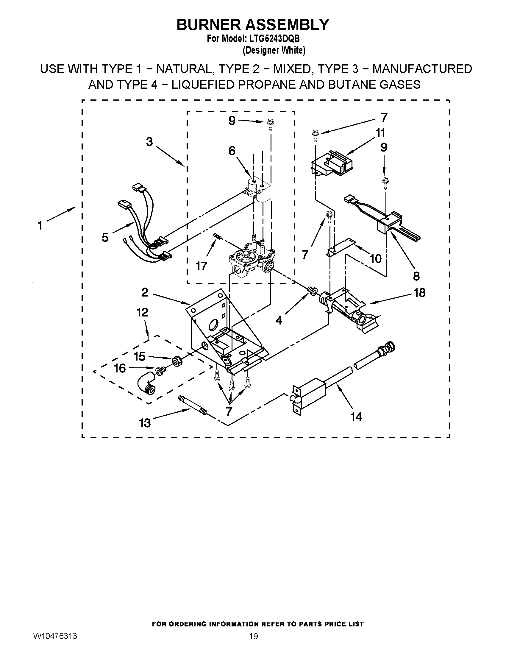 16 - BURNER ASSEMBLY