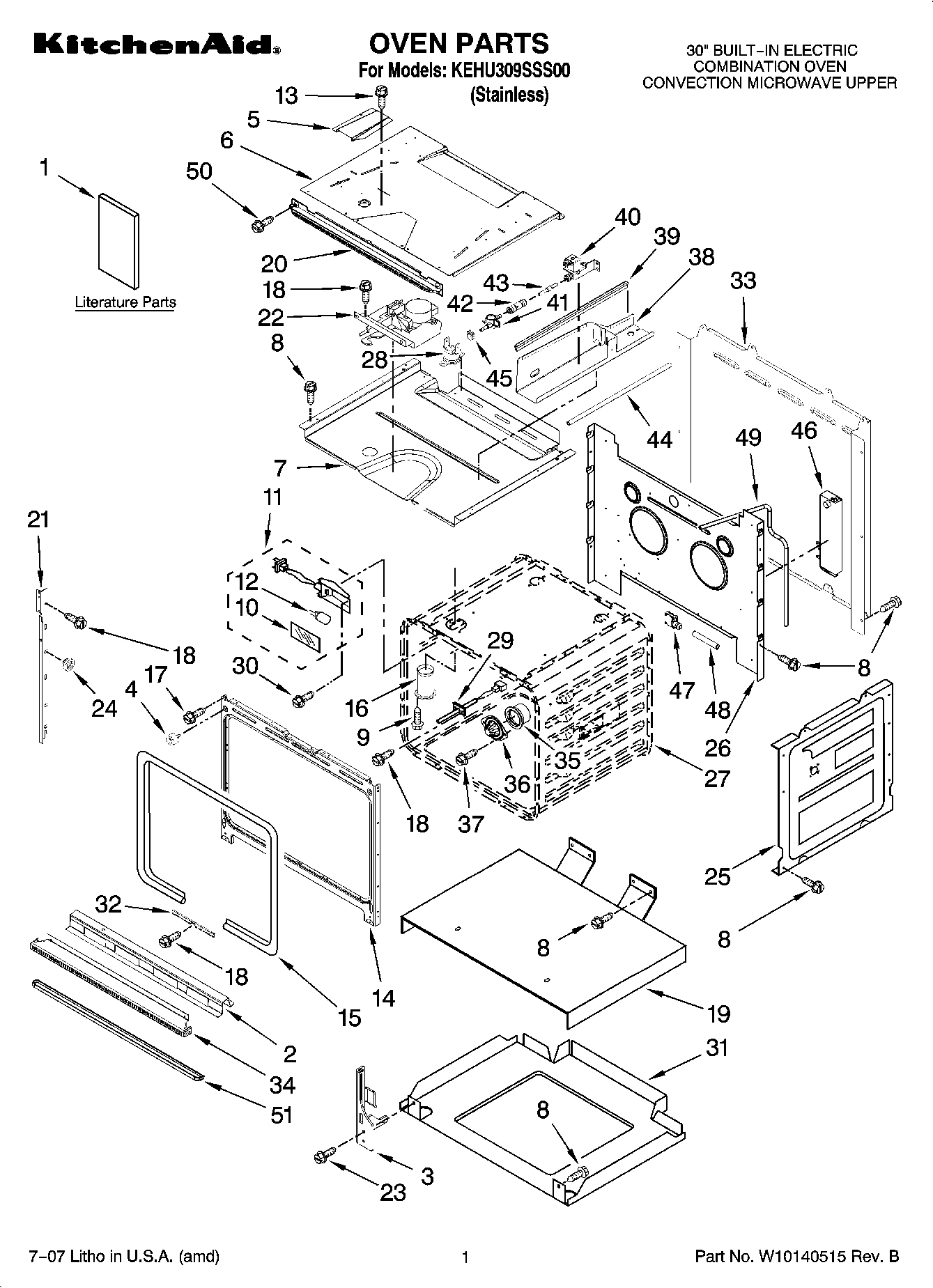 01 - OVEN PARTS