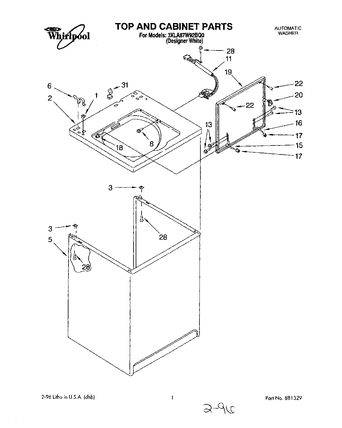 01 - TOP AND CABINET