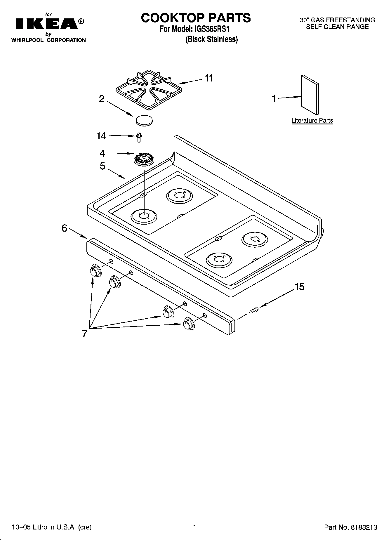 01 - COOKTOP PARTS