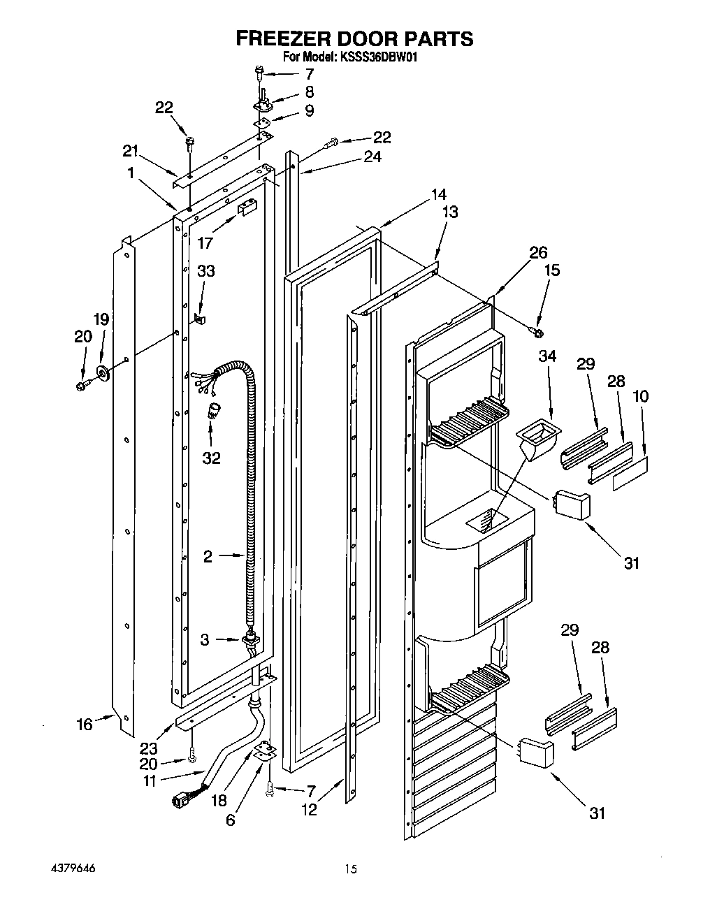 11 - FREEZER DOOR