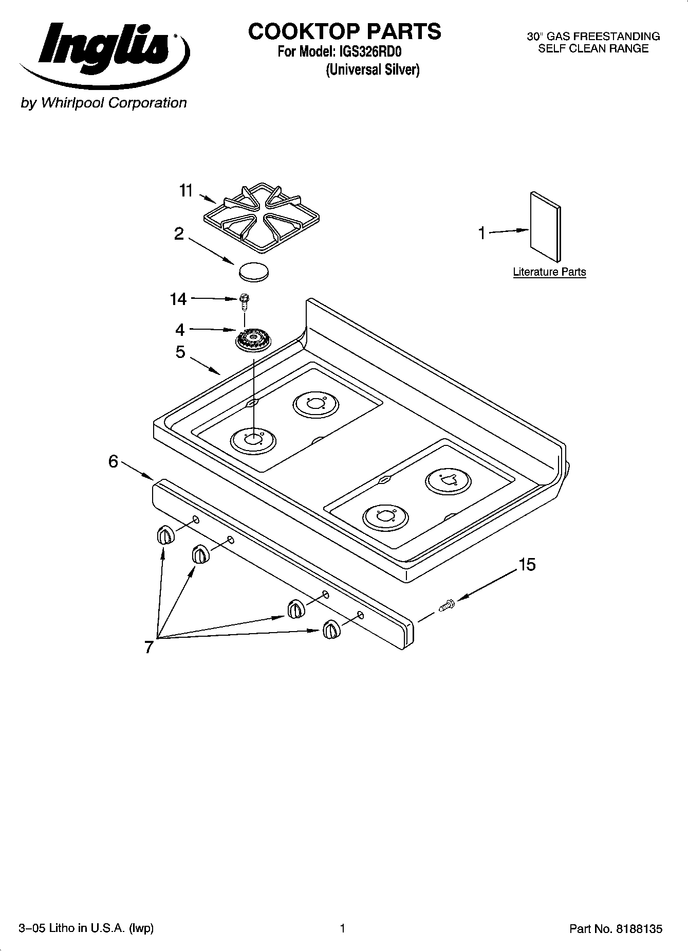 01 - COOKTOP PARTS