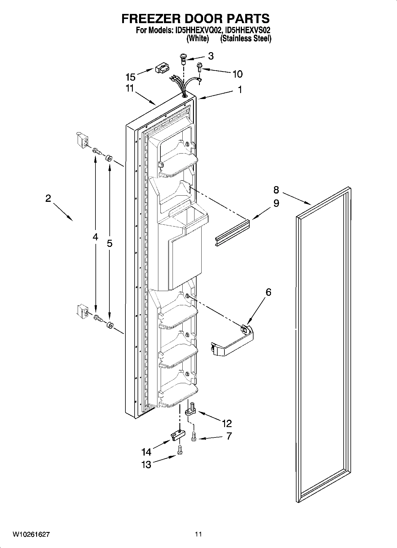 07 - FREEZER DOOR PARTS