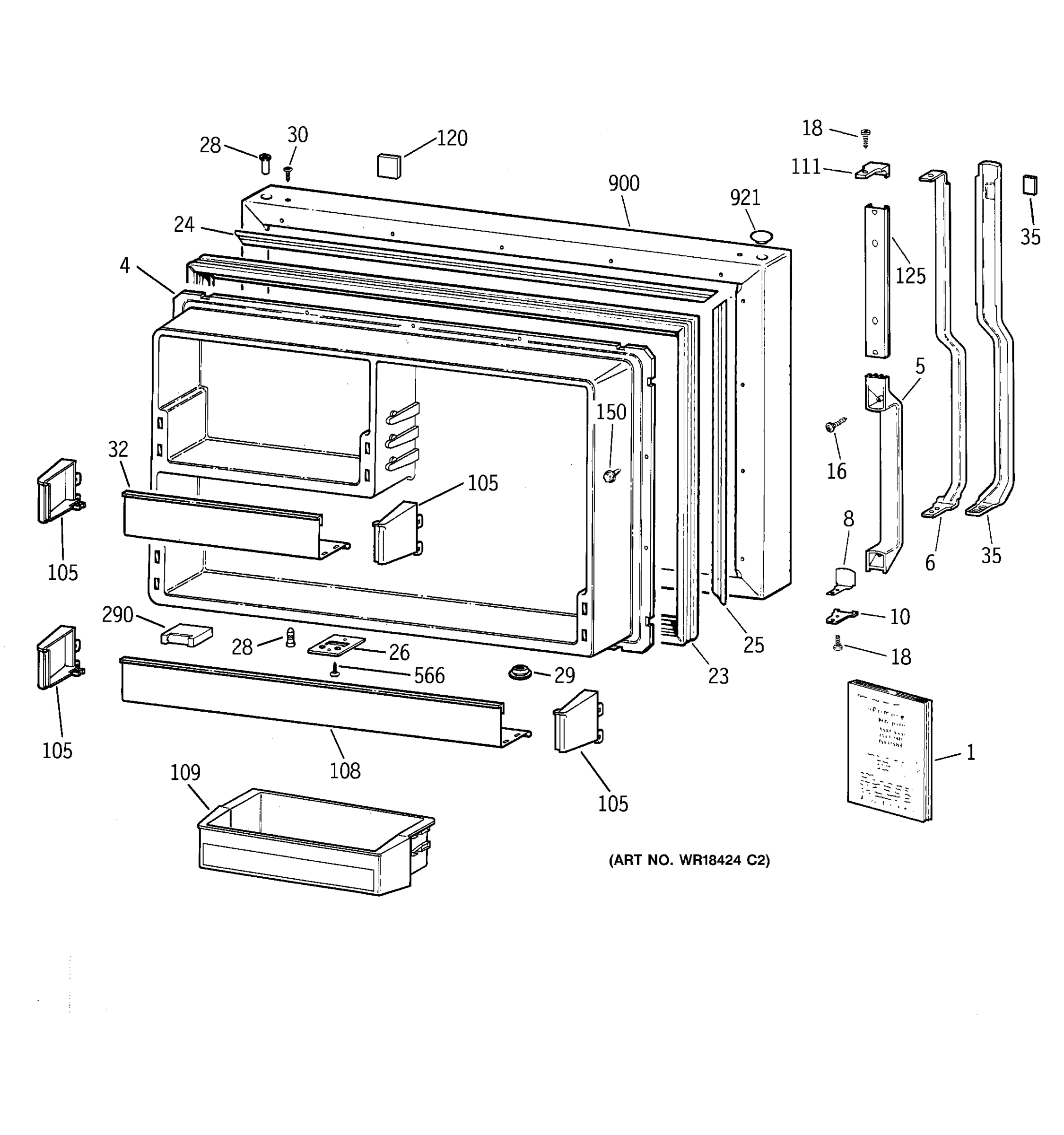 FREEZER DOOR