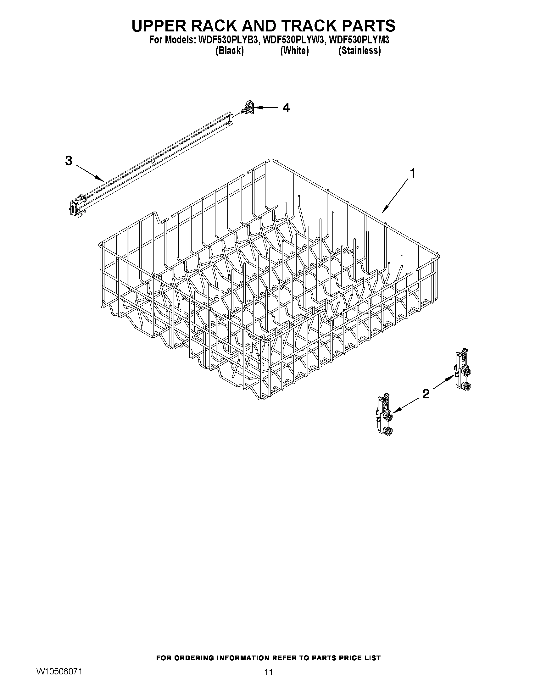 09 - UPPER RACK AND TRACK PARTS