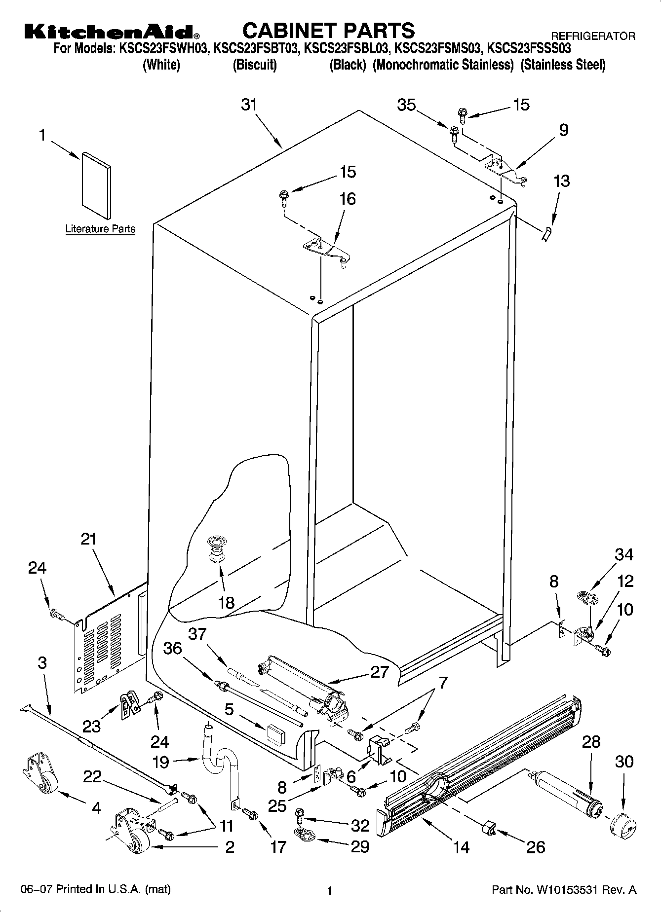 01 - CABINET PARTS