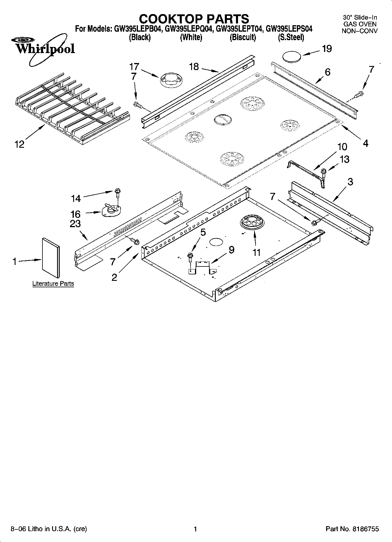 01 - COOKTOP PARTS