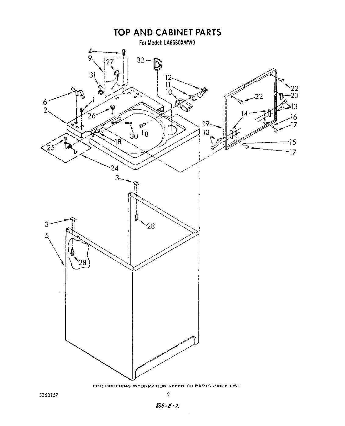 02 - TOP AND CABINET , LITERATURE AND OPTIONAL