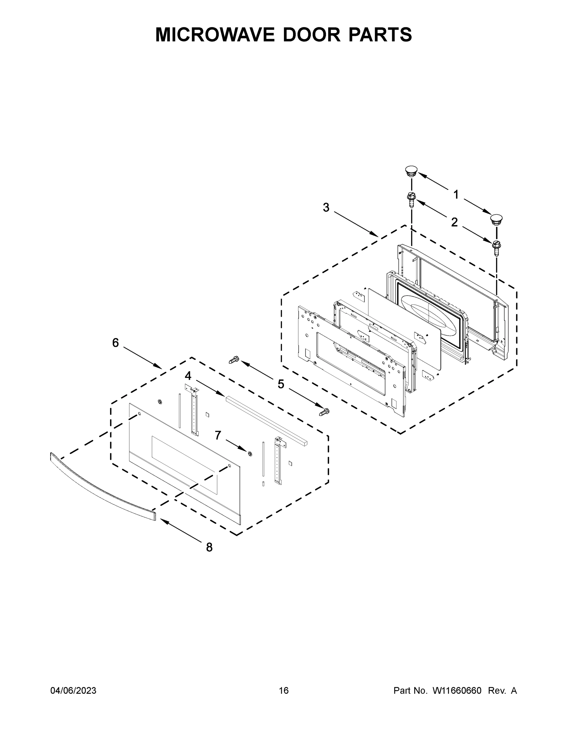 09 - MICROWAVE DOOR PARTS