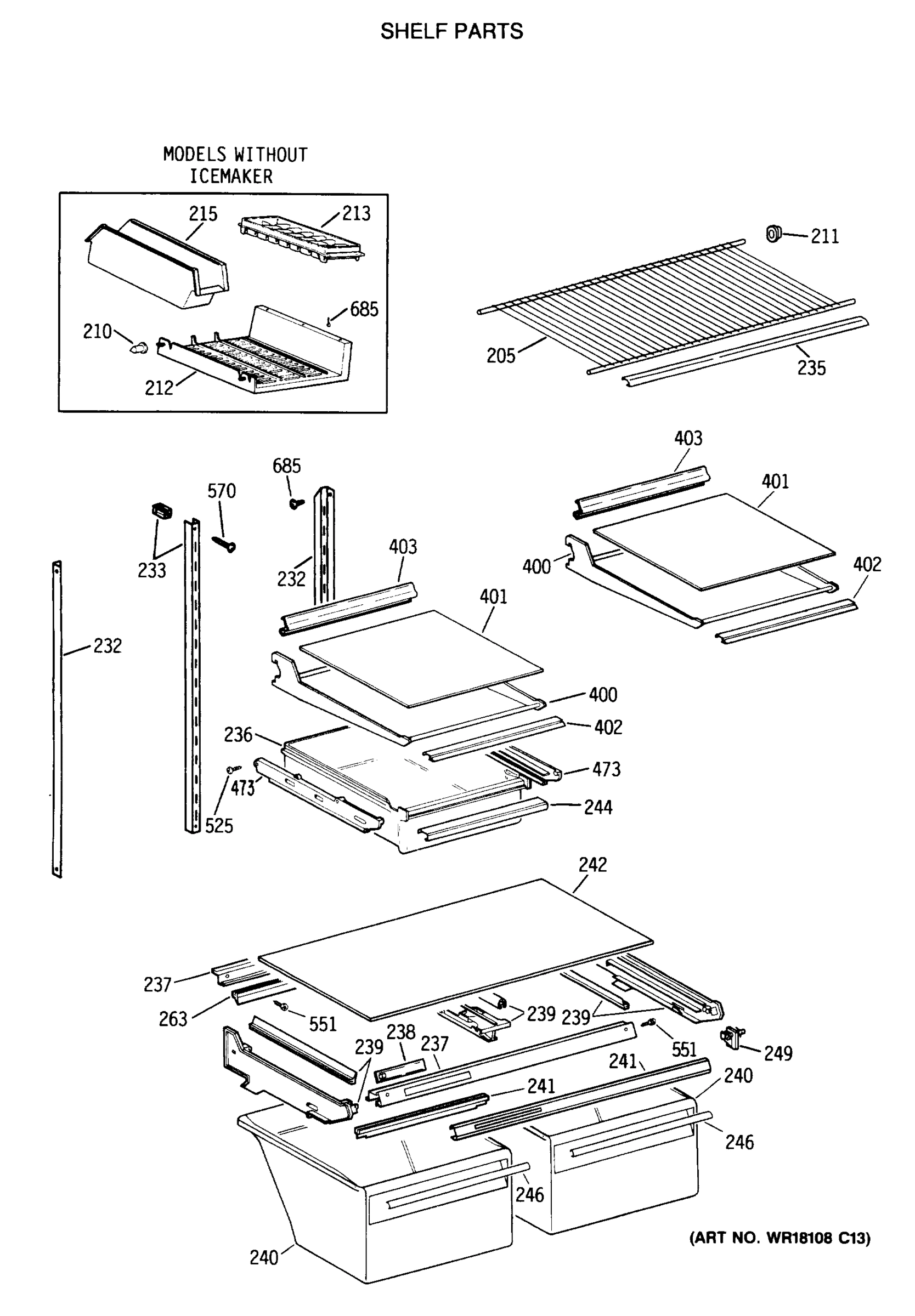 SHELF PARTS