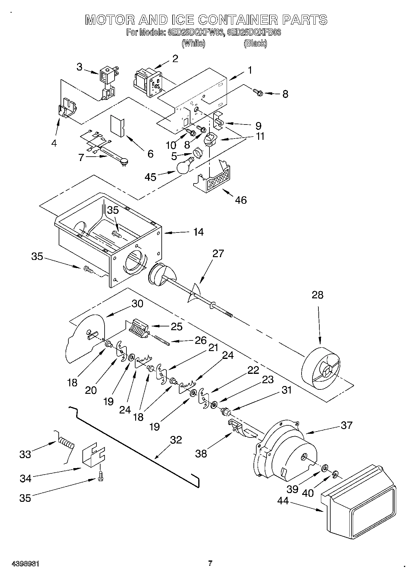 05 - MOTOR & ICE CONTAINER