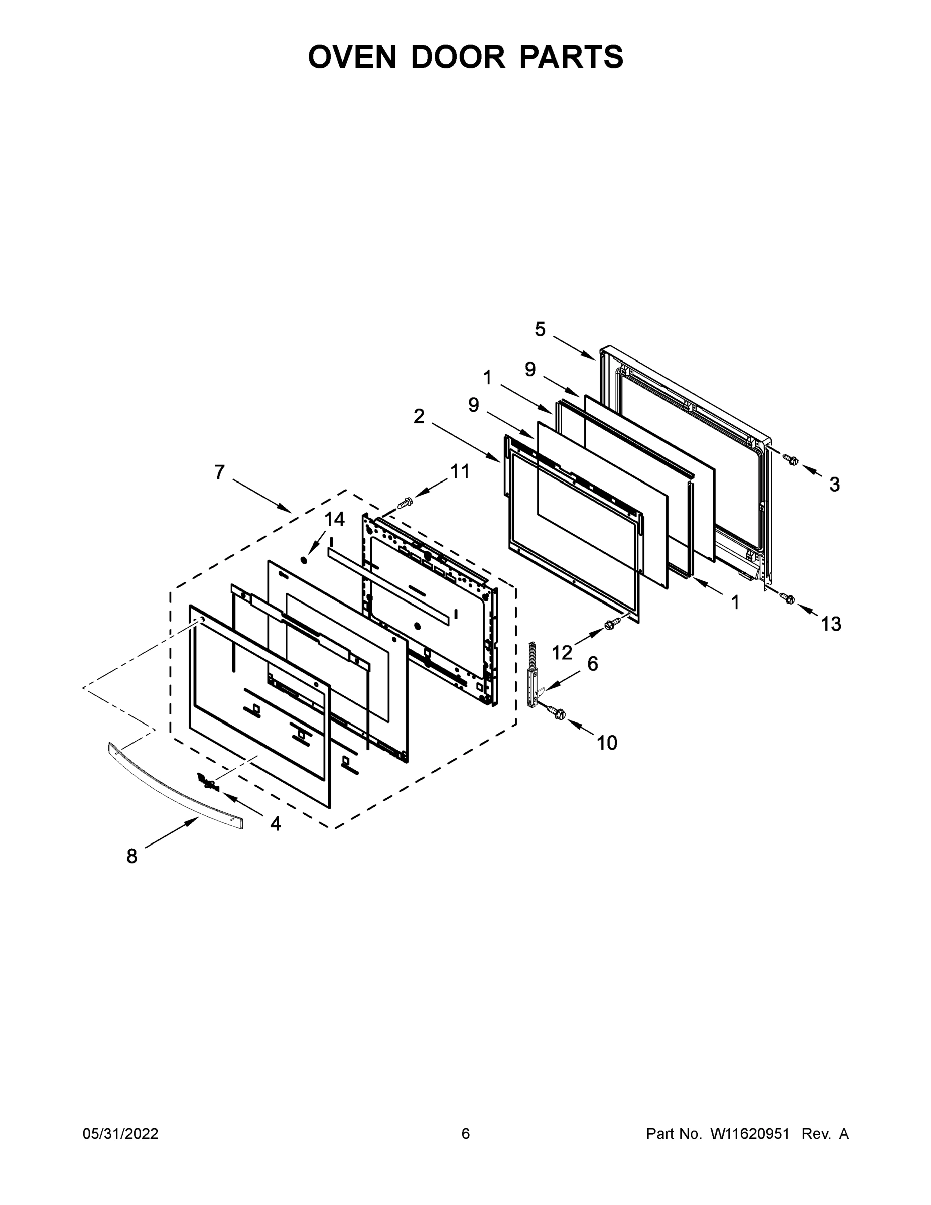 04 - OVEN DOOR PARTS